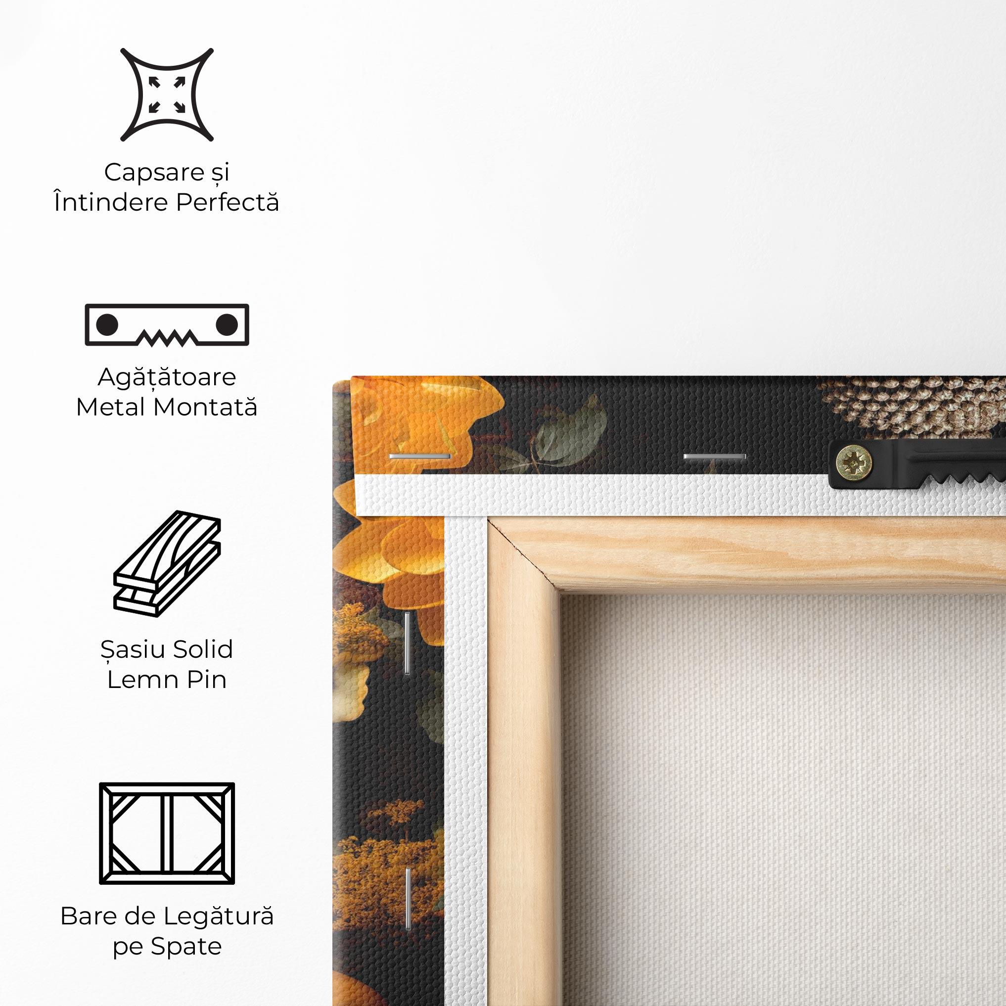 Tablou Canvas Gold Buddha Flower mockup 5