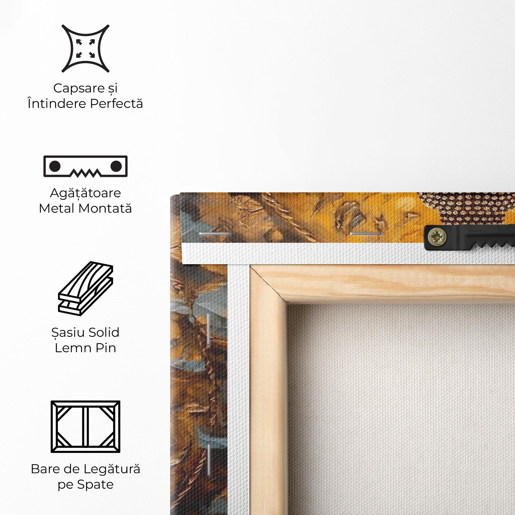 Tablou Canvas Gold Grey Buddha mockup 5