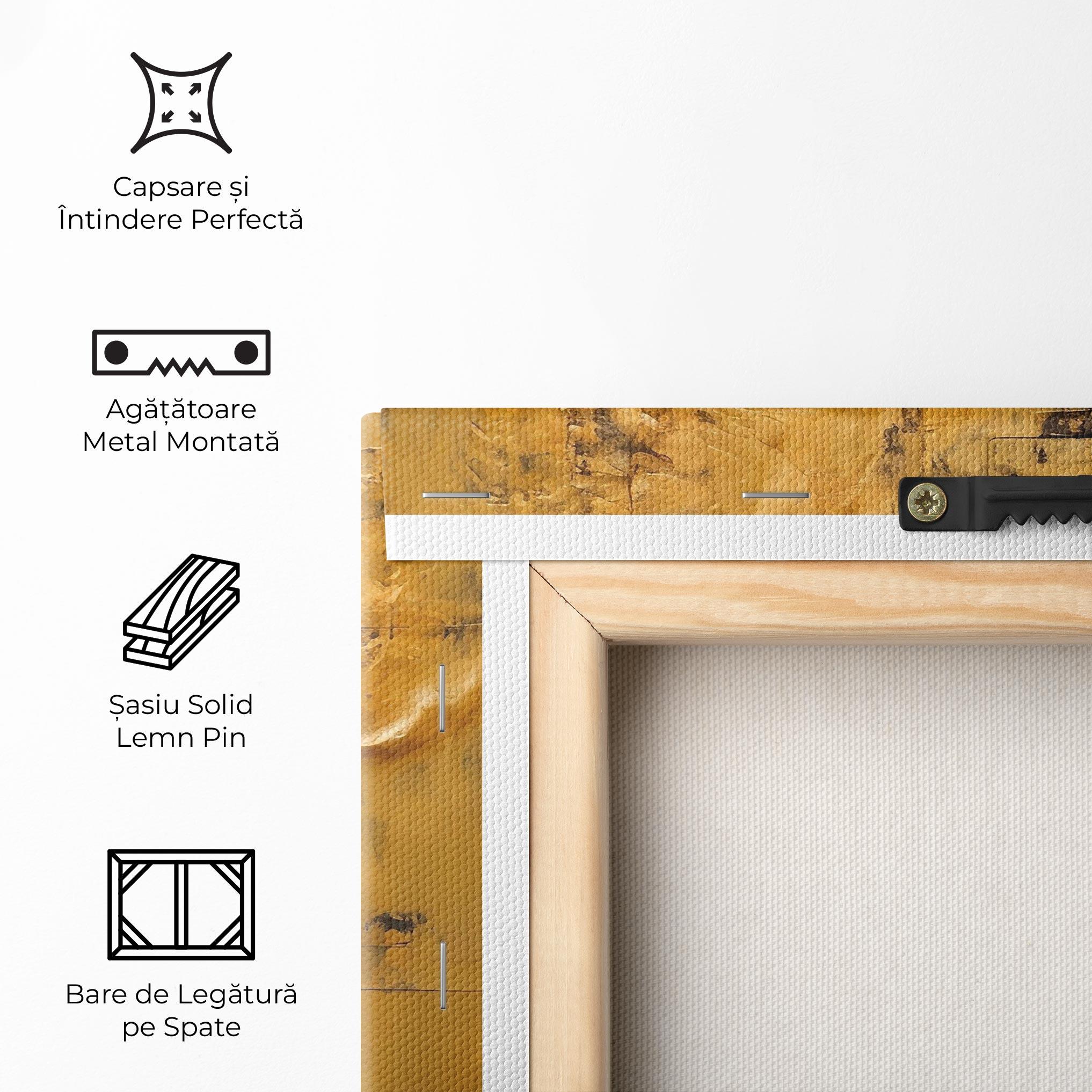 Tablou Canvas Gold Paint Buddha mockup 5