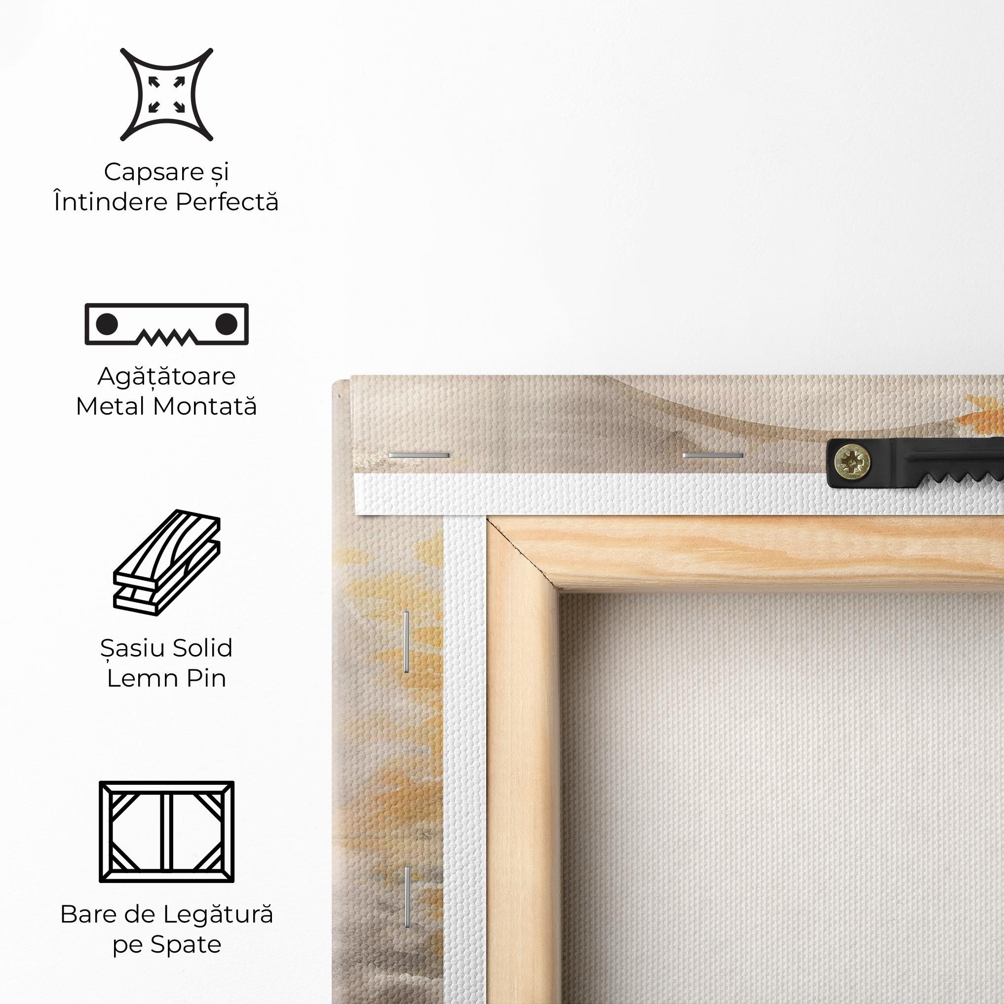 Tablou Canvas Grey Gold Buddha mockup 5