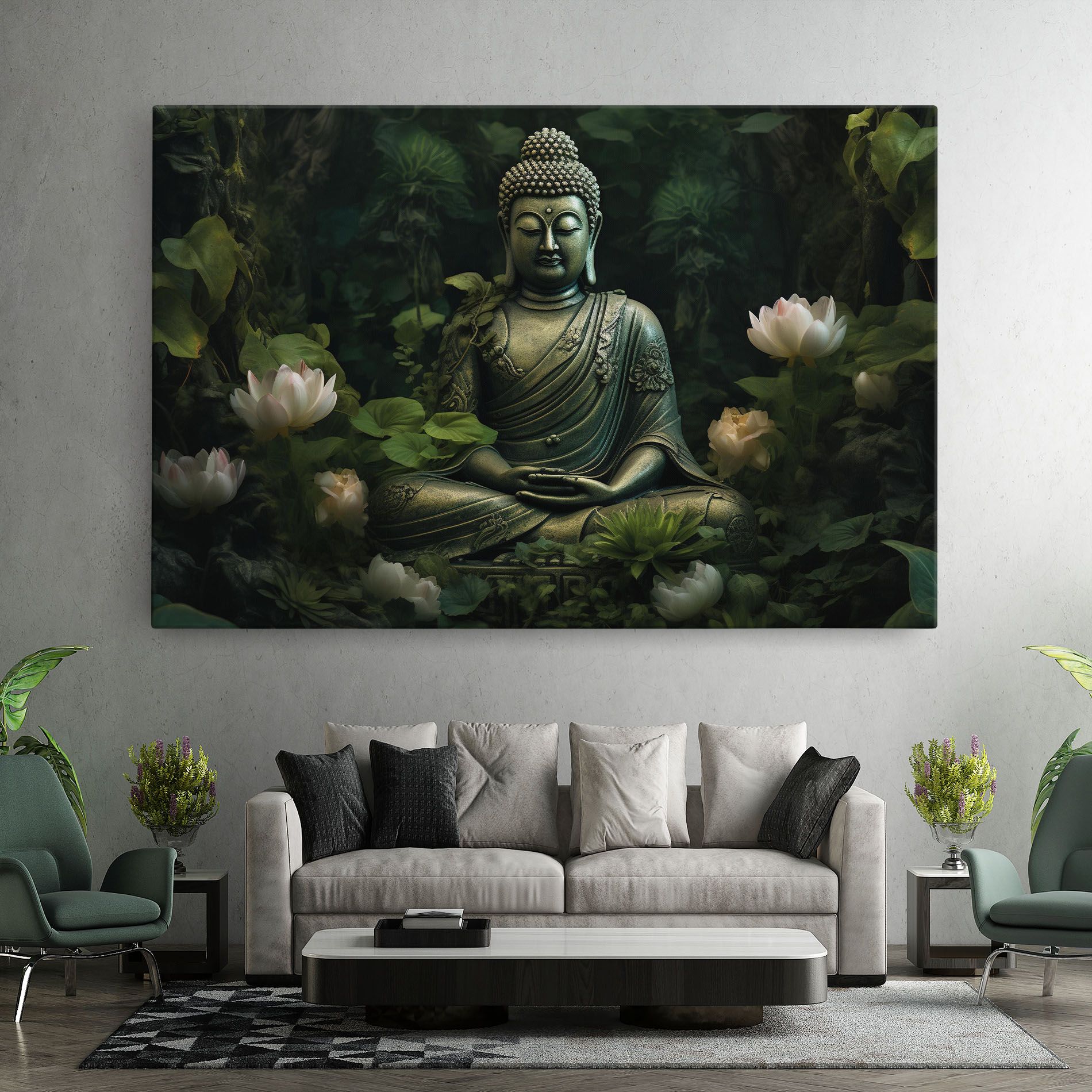 Buddha Lotus Flower mockup 7