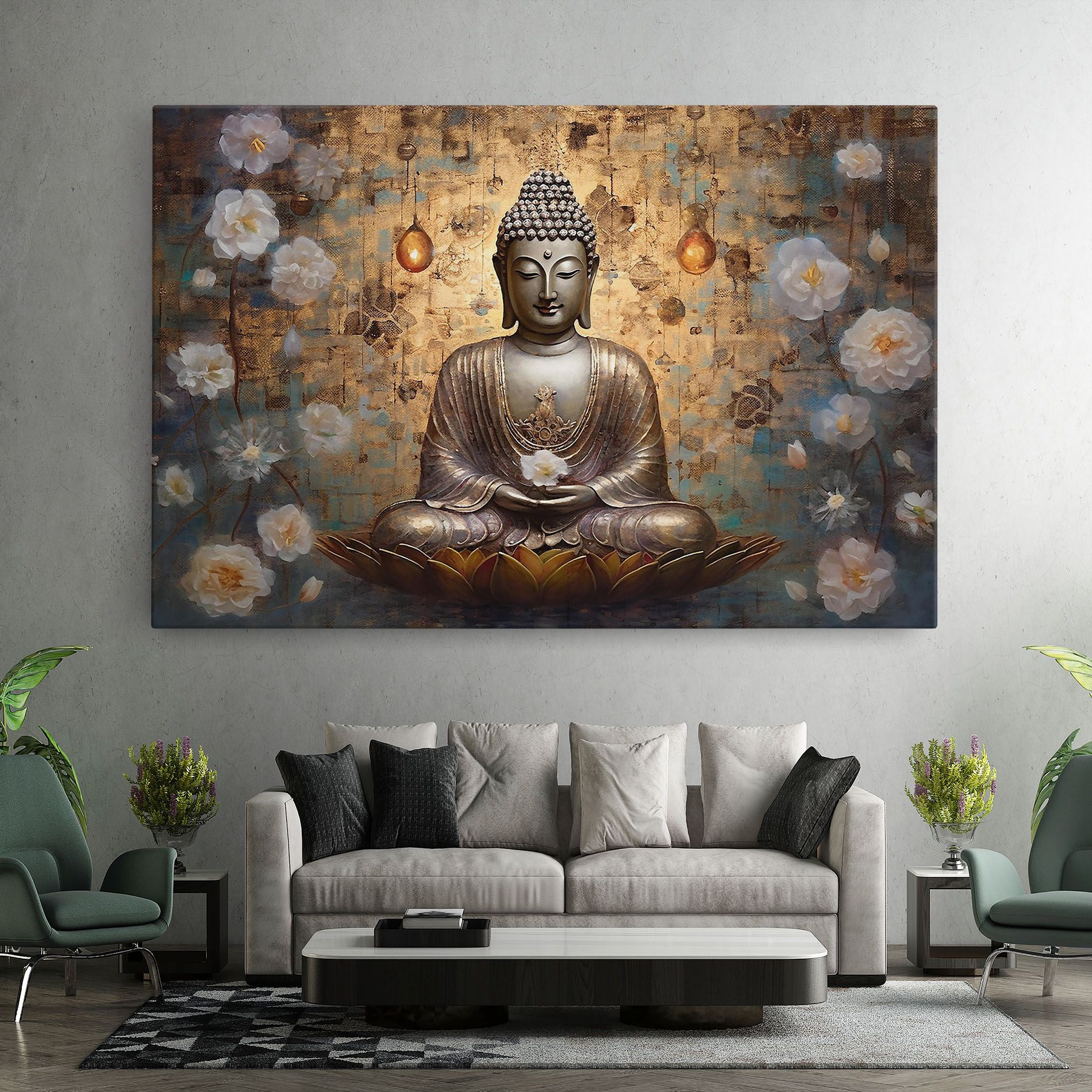 Buddha Meditation Art mockup 7