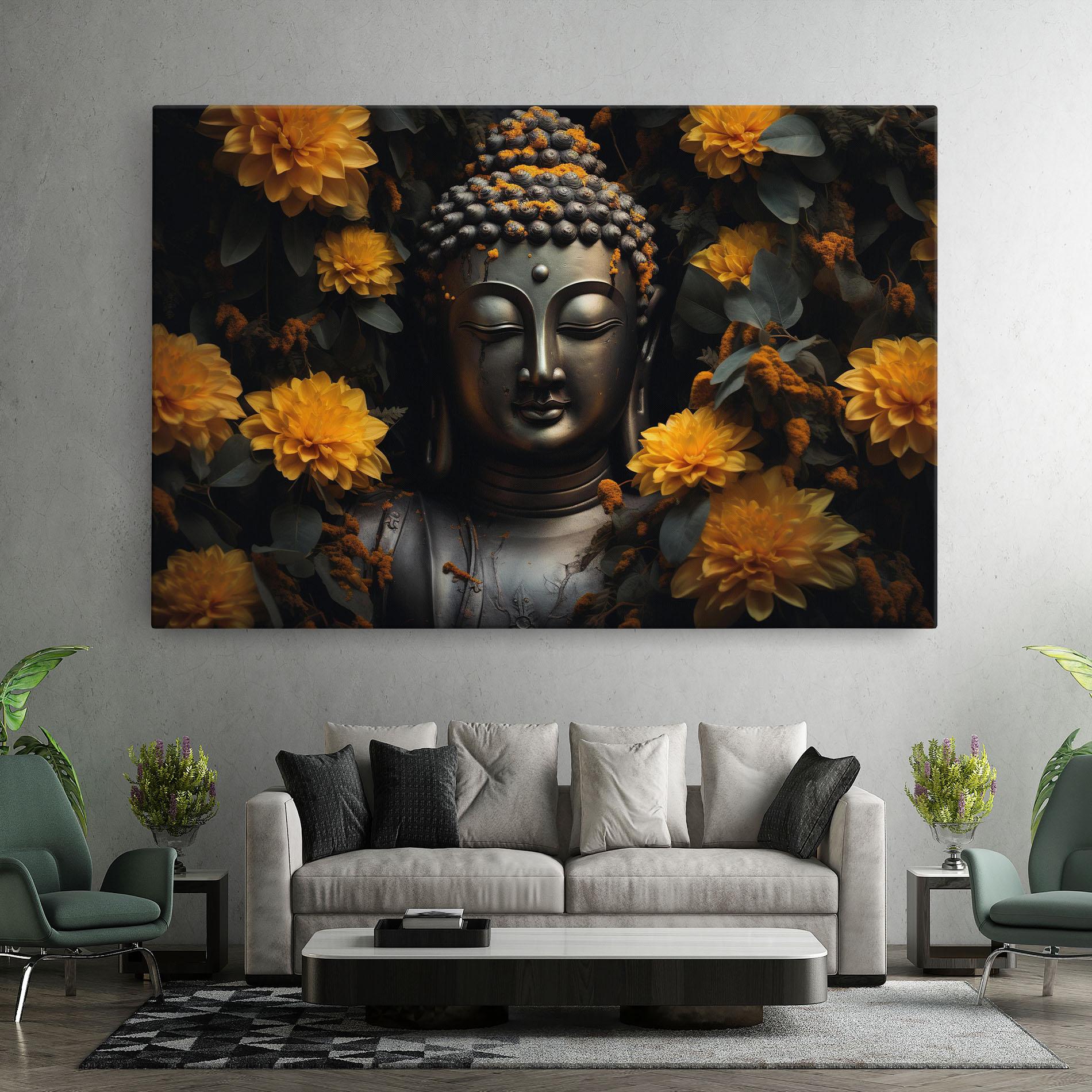 Tablou Canvas Buddha Peace Statue mockup 7