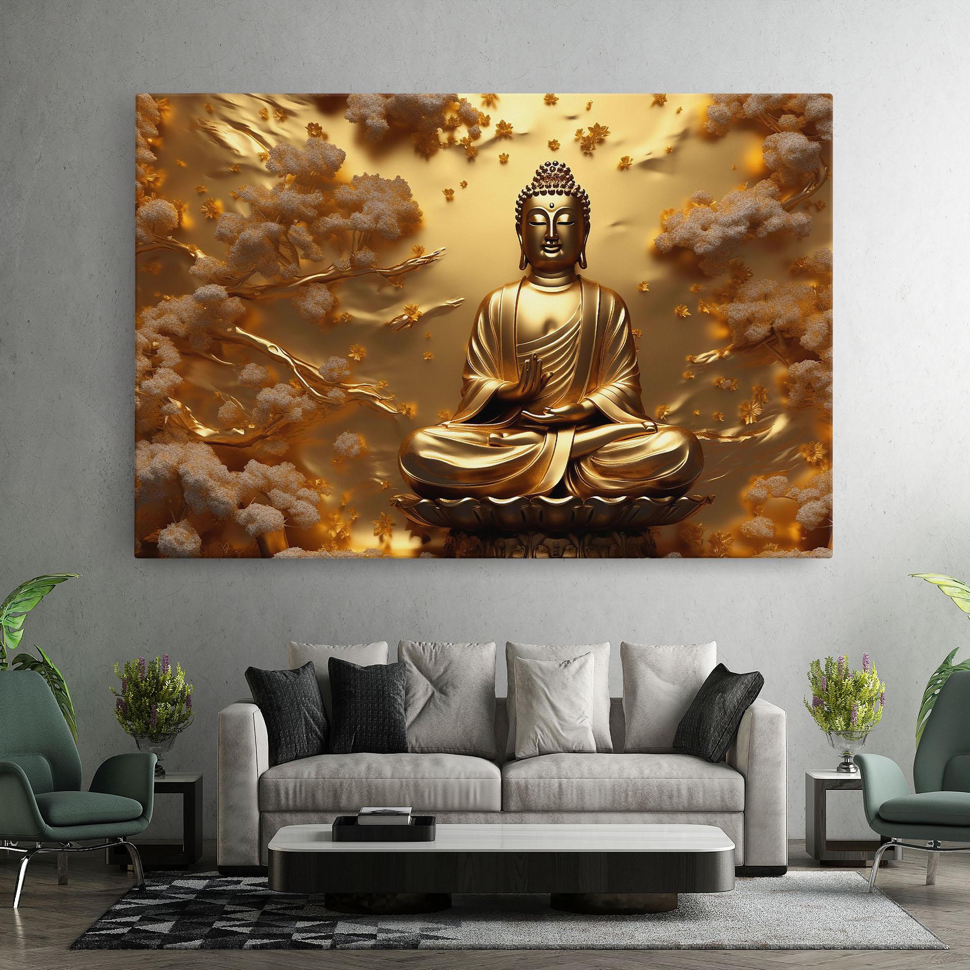 Tablou Canvas Strong Gold Buddha mockup 7