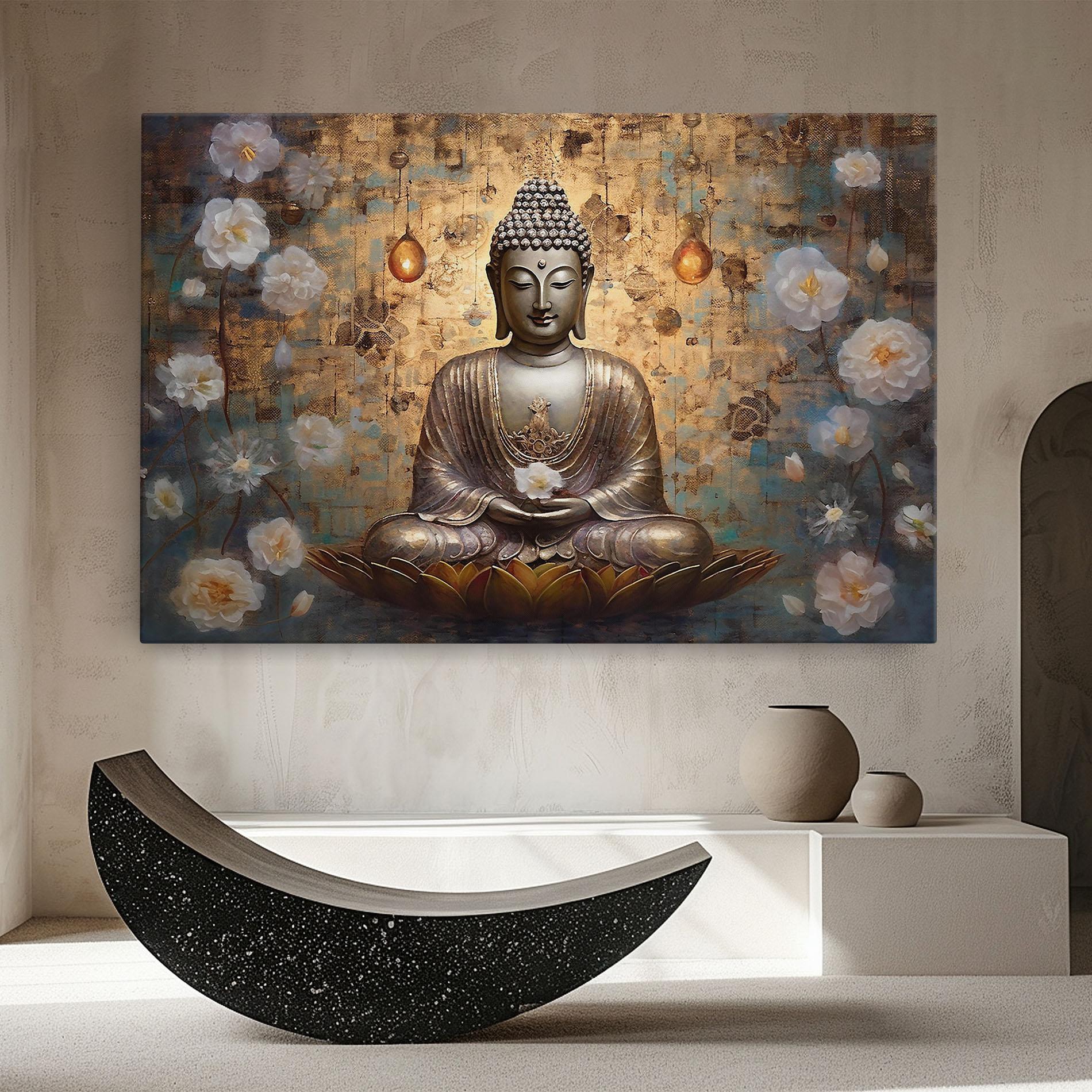 Tablou Canvas Buddha Meditation Art mockup 8