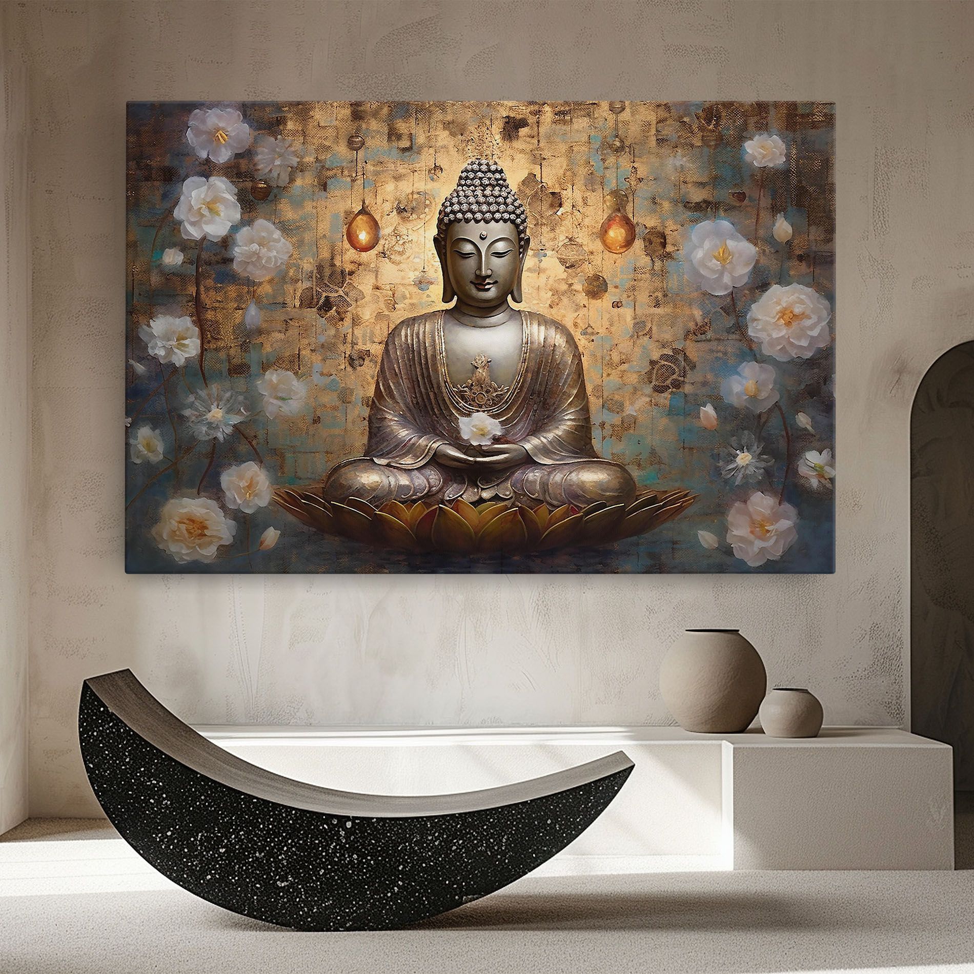 Buddha Meditation Art mockup 8
