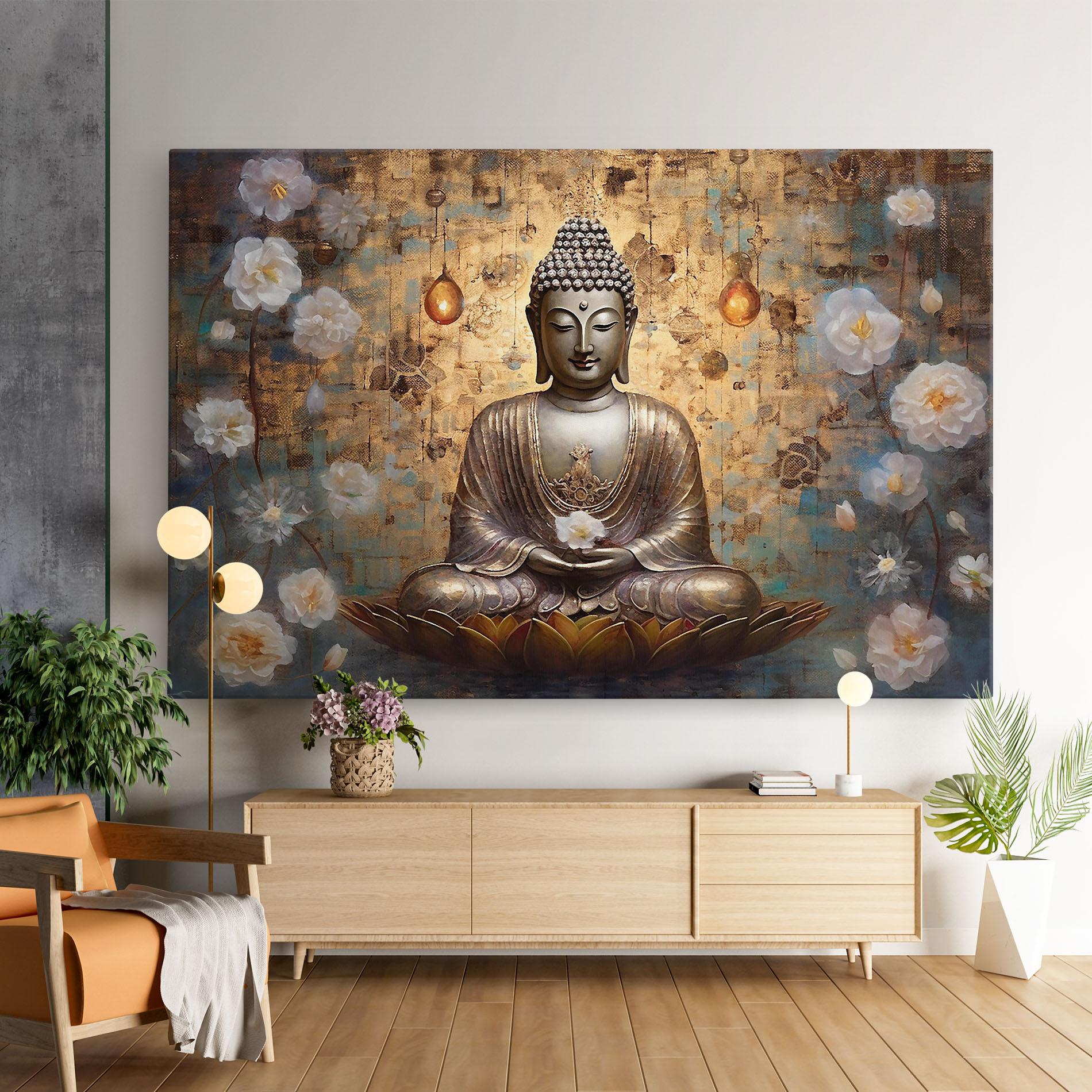 Tablou Canvas Buddha Meditation Art mockup 9