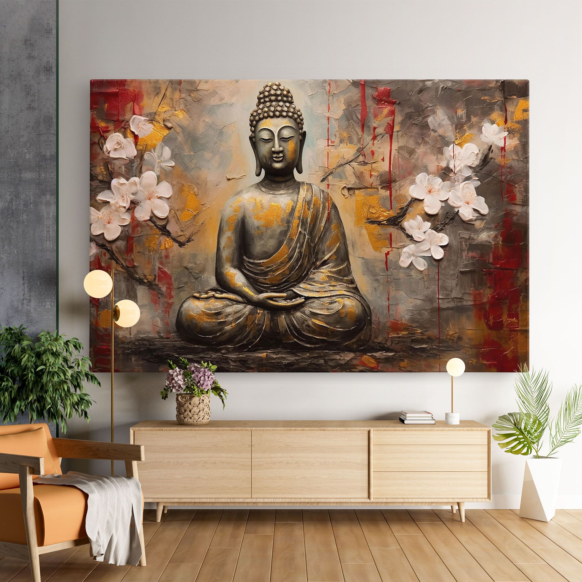 White Red Buddha mockup 9