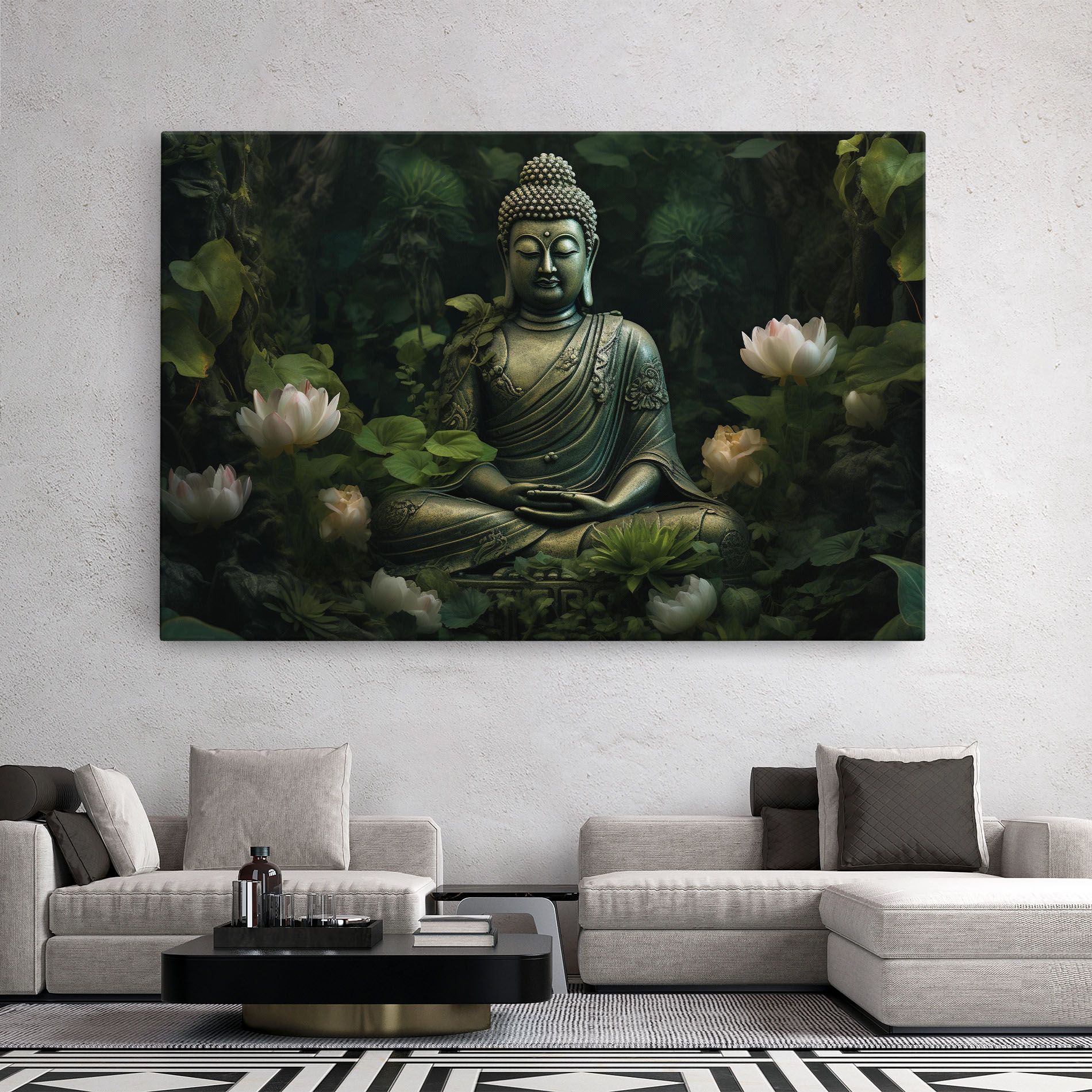 Buddha Lotus Flower mockup 2