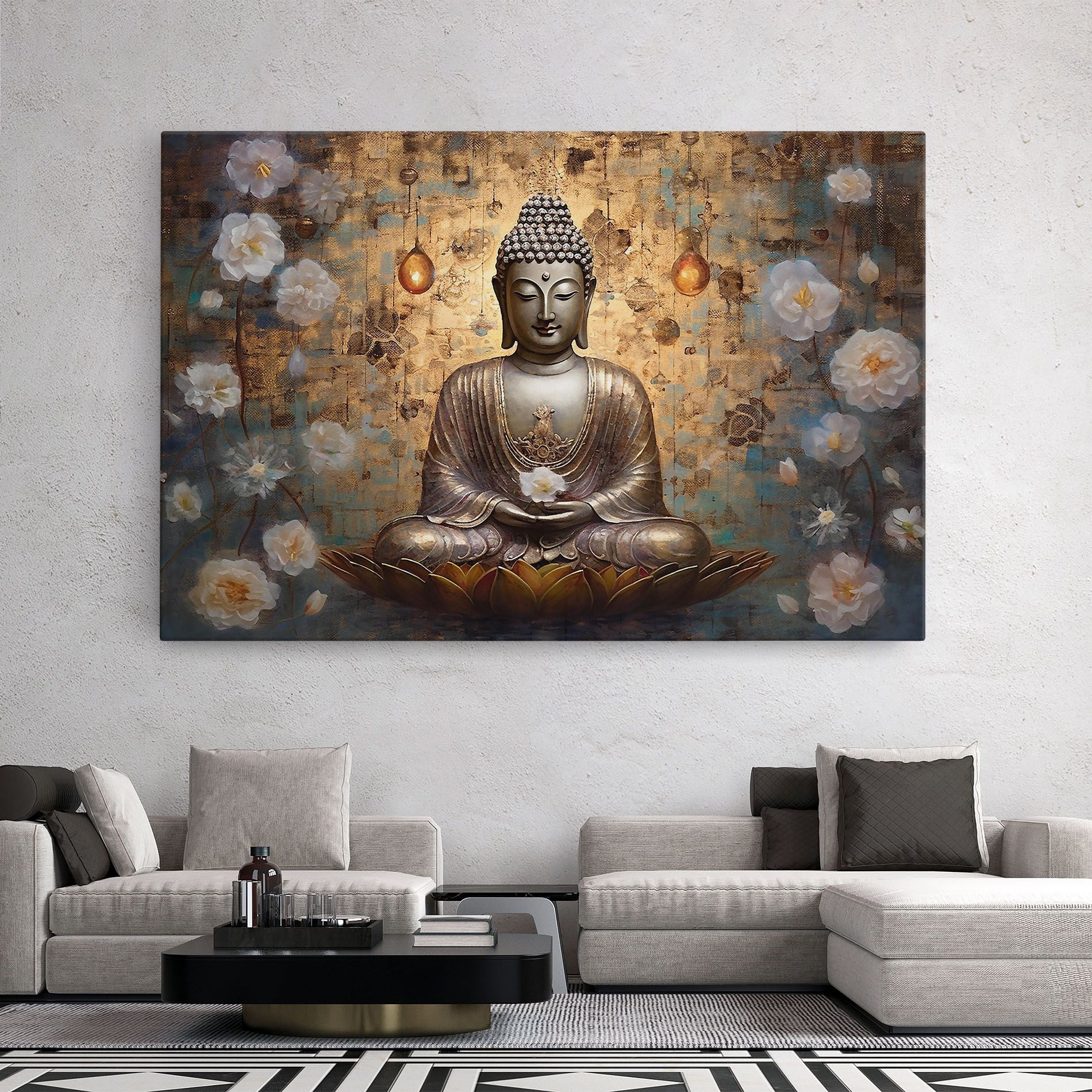 Buddha Meditation Art mockup 2