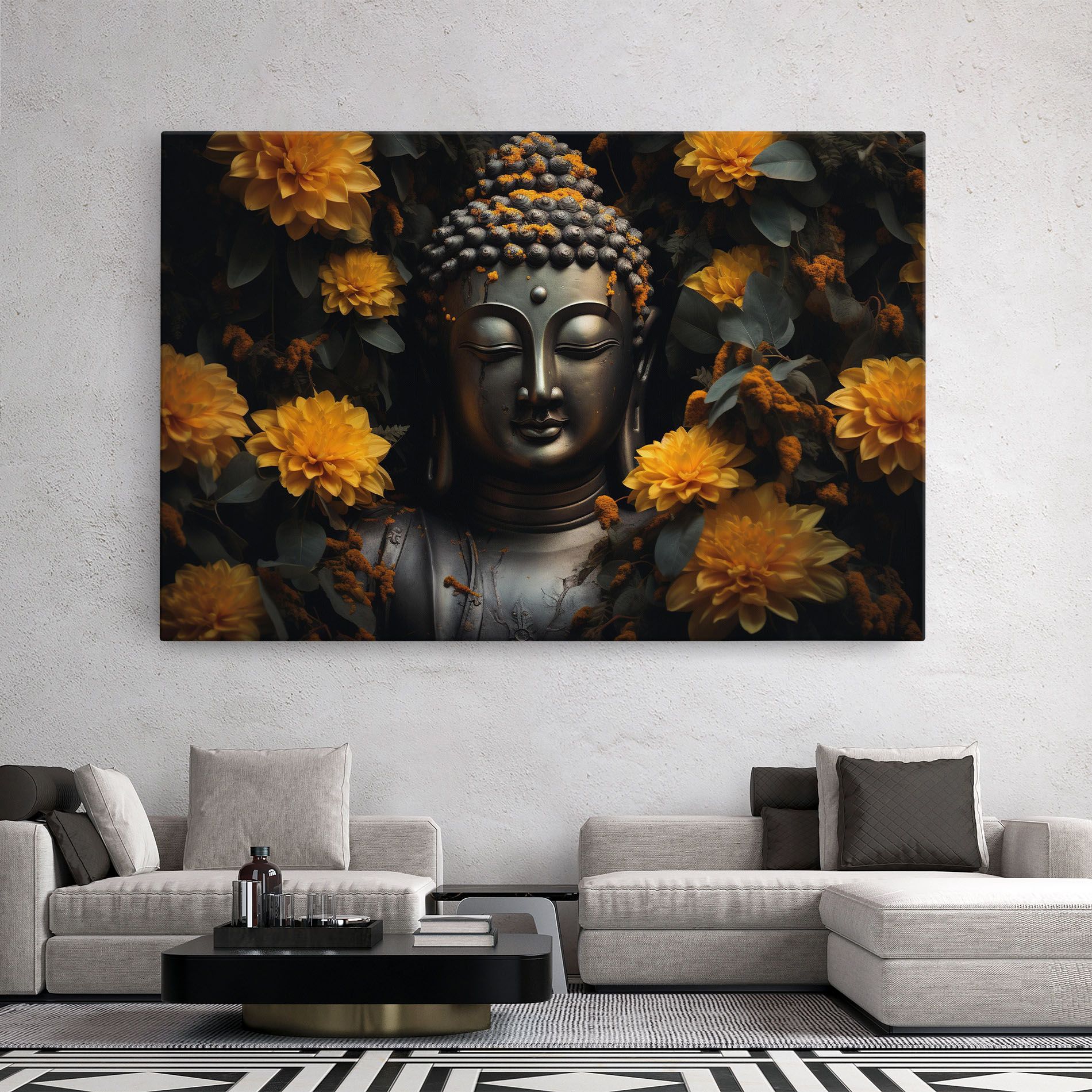 Buddha Peace Statue mockup 2
