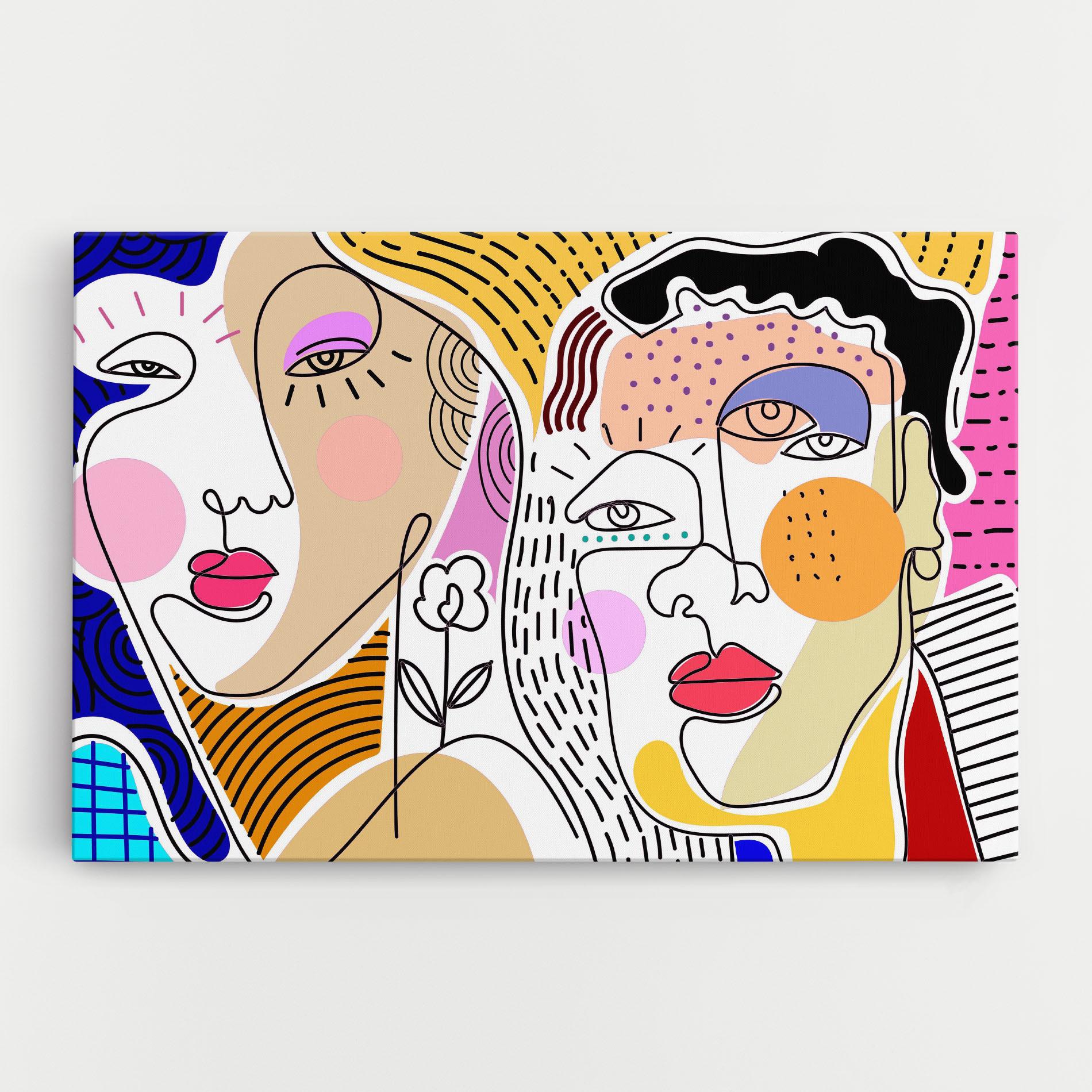 Tablou Canvas Abstract Eye Face mockup 0