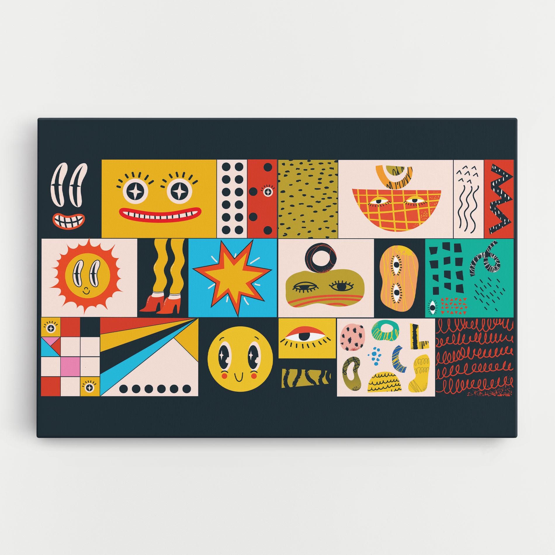 Tablou Canvas Cool Eye Shape mockup 0