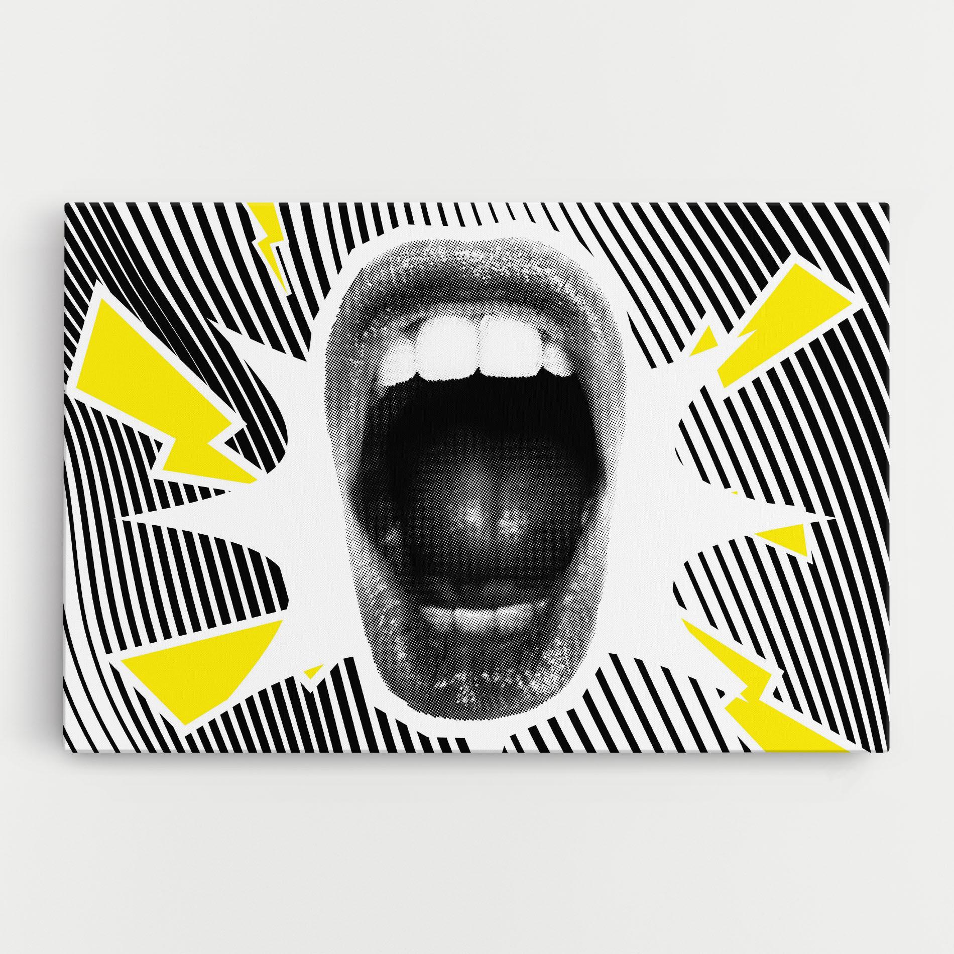 Tablou Canvas Lightning Mouth mockup 0