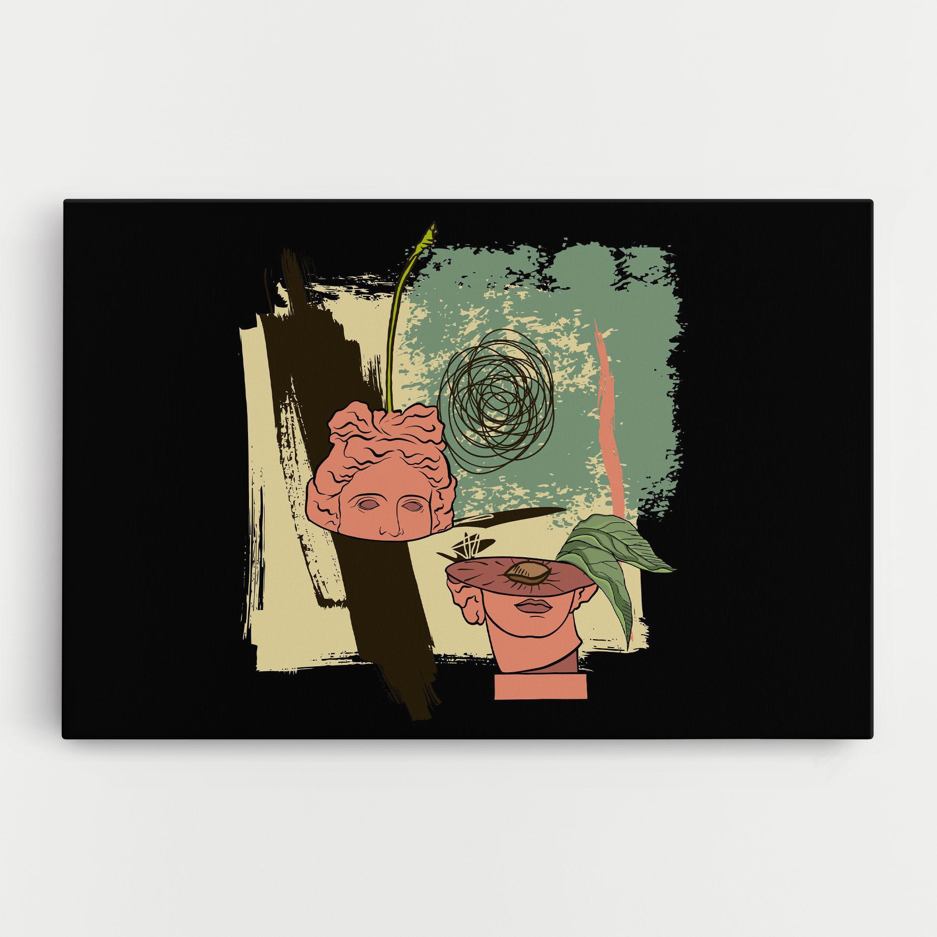 Tablou Canvas Statue Fruit mockup 0