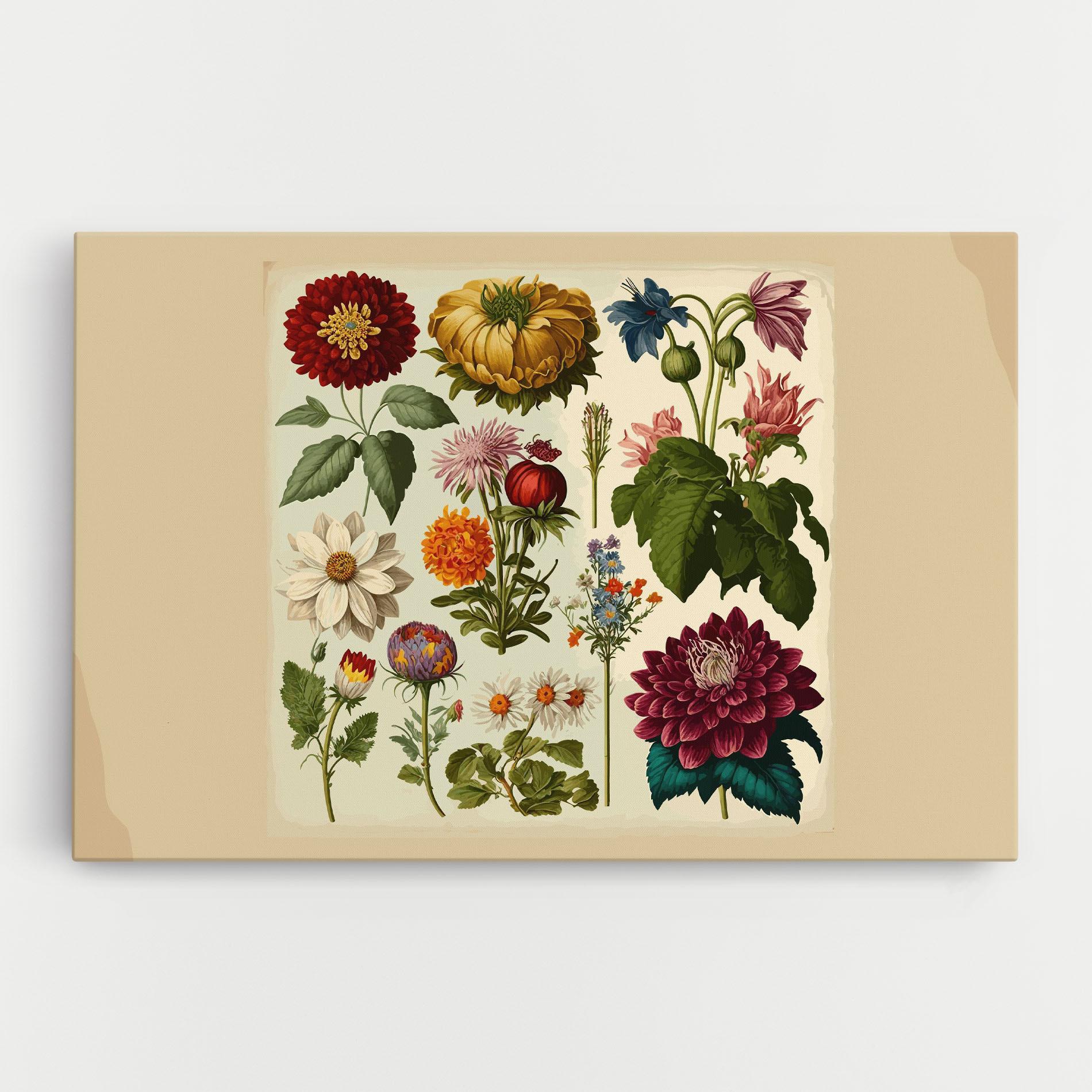 Tablou Canvas Vintage Botanical mockup 0