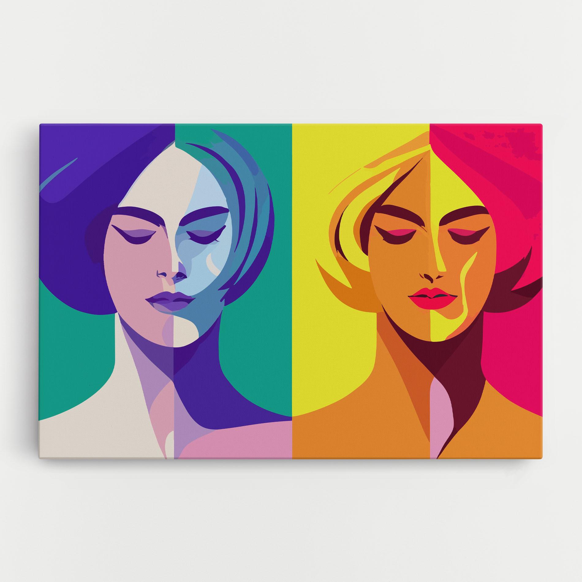 Tablou Canvas Winter Summer Girl mockup 0