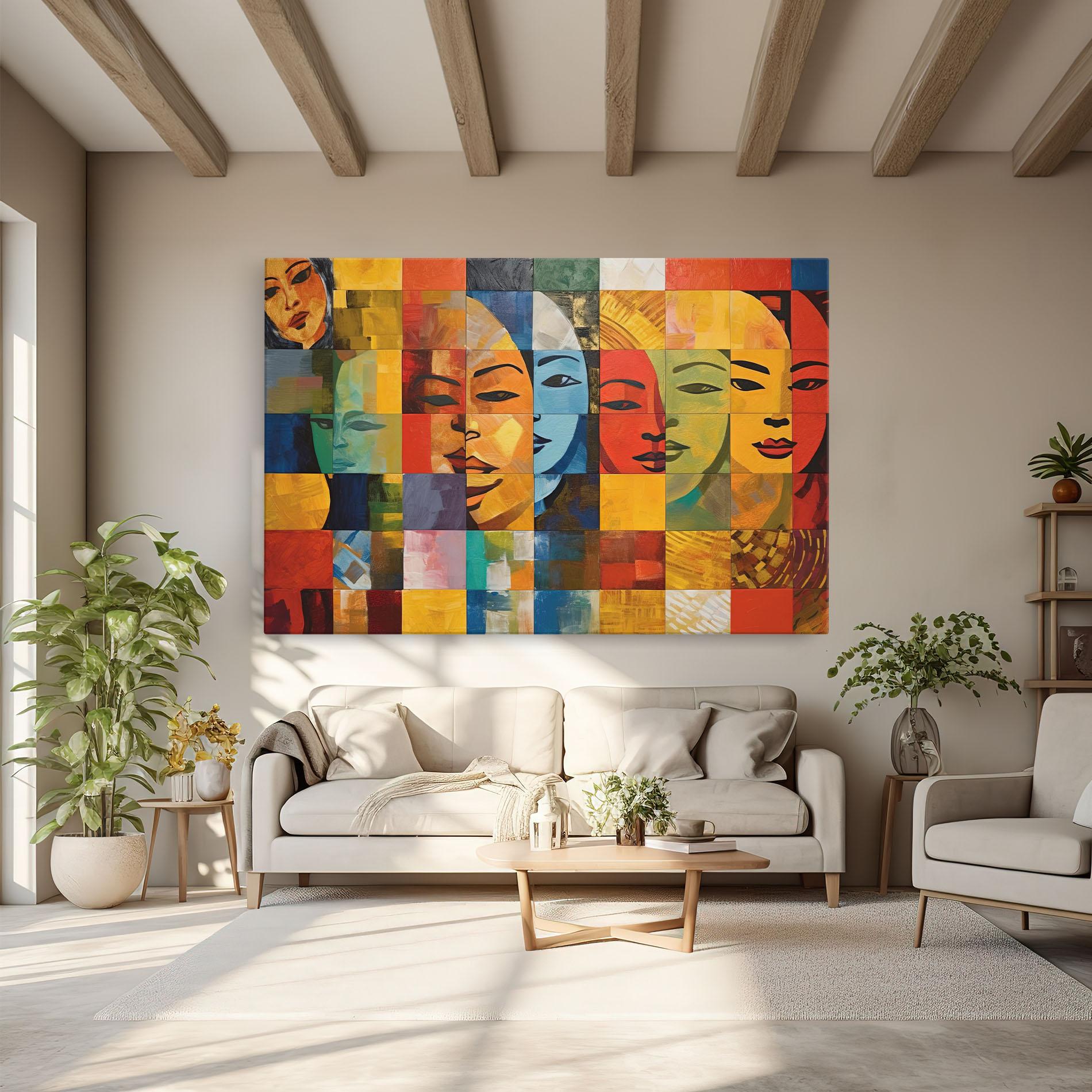 Tablou Canvas Abstract Concept Collage mockup 6