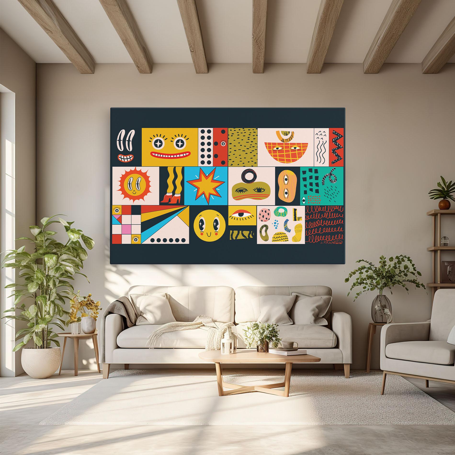 Tablou Canvas Cool Eye Shape mockup 6