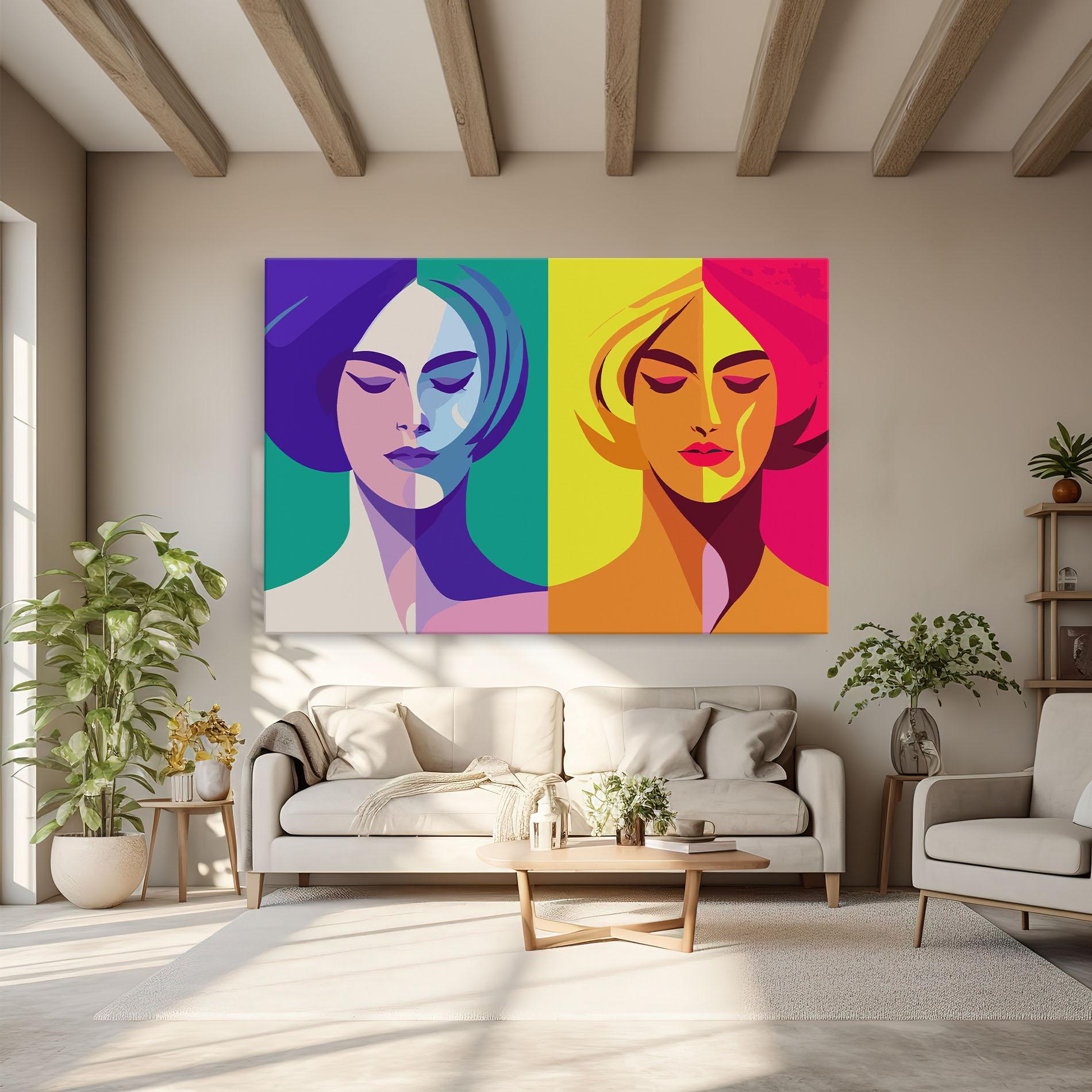 Tablou Canvas Winter Summer Girl mockup 6