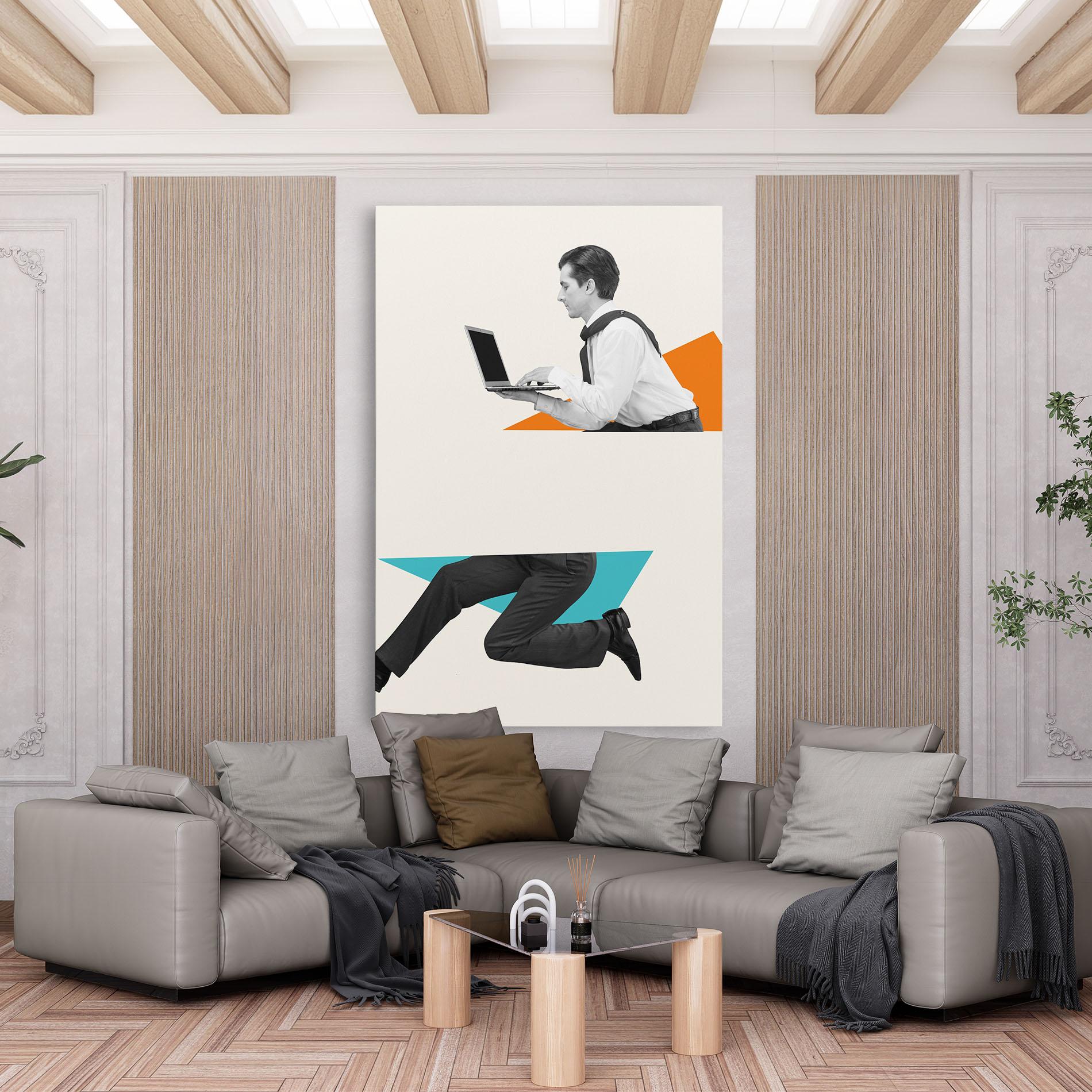 Tablou Canvas Businessman Collage mockup 6