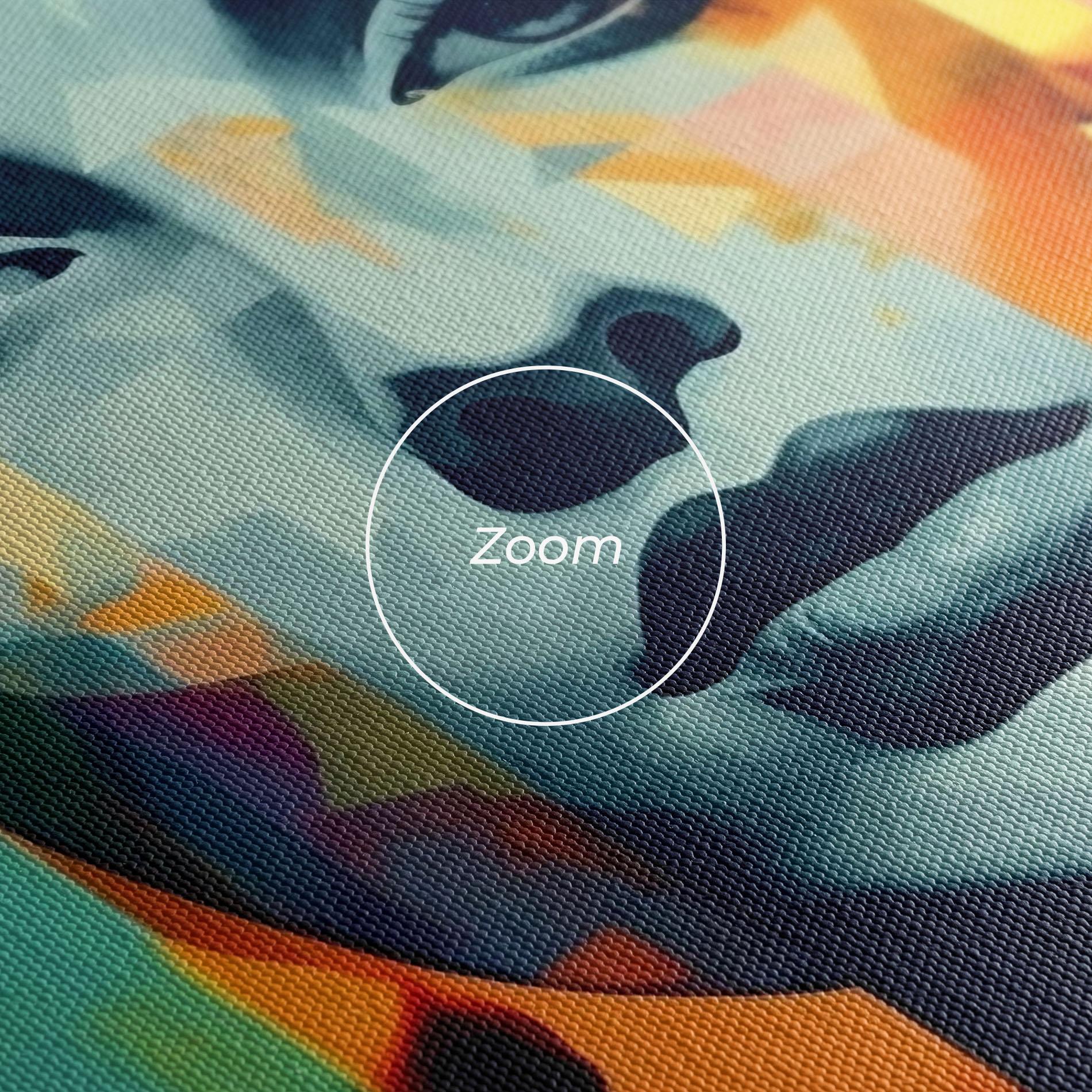 Tablou Canvas Abstract Face Collage mockup 3