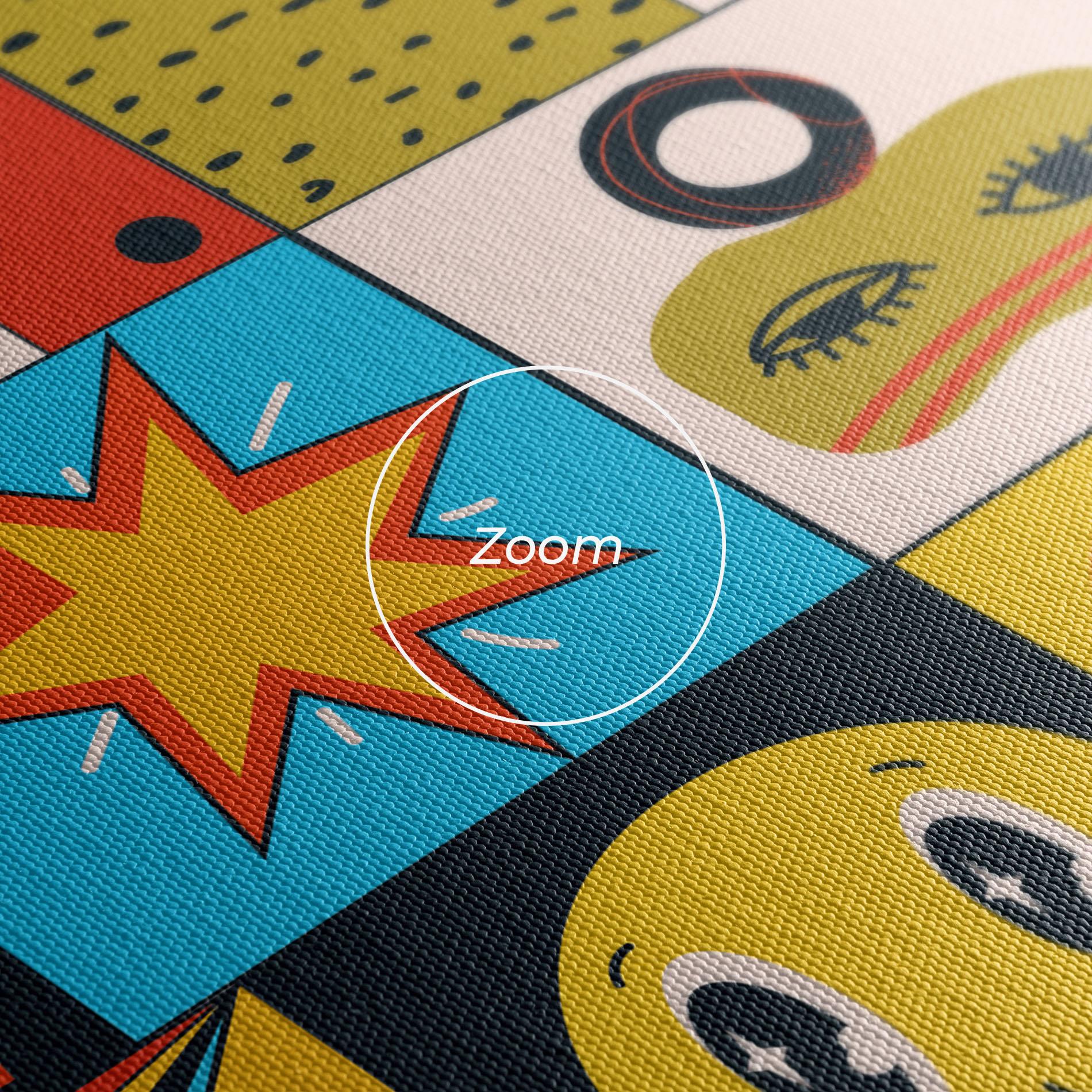 Tablou Canvas Cool Eye Shape mockup 3