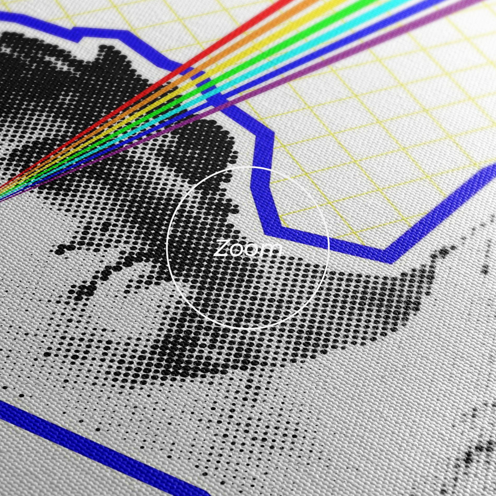 Tablou Canvas Rainbow Statue mockup 3