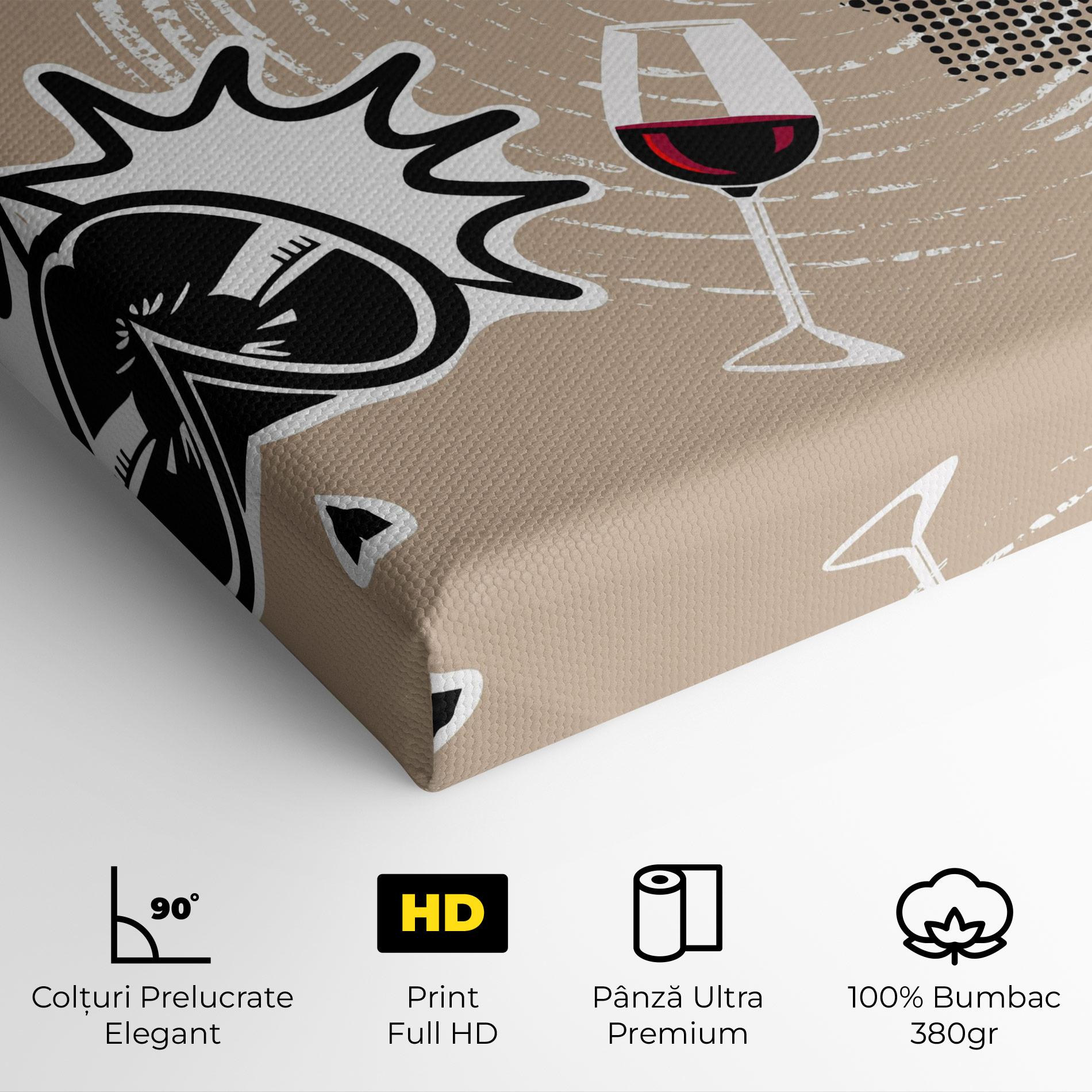 Tablou Canvas Lips Mouth Collage mockup 4