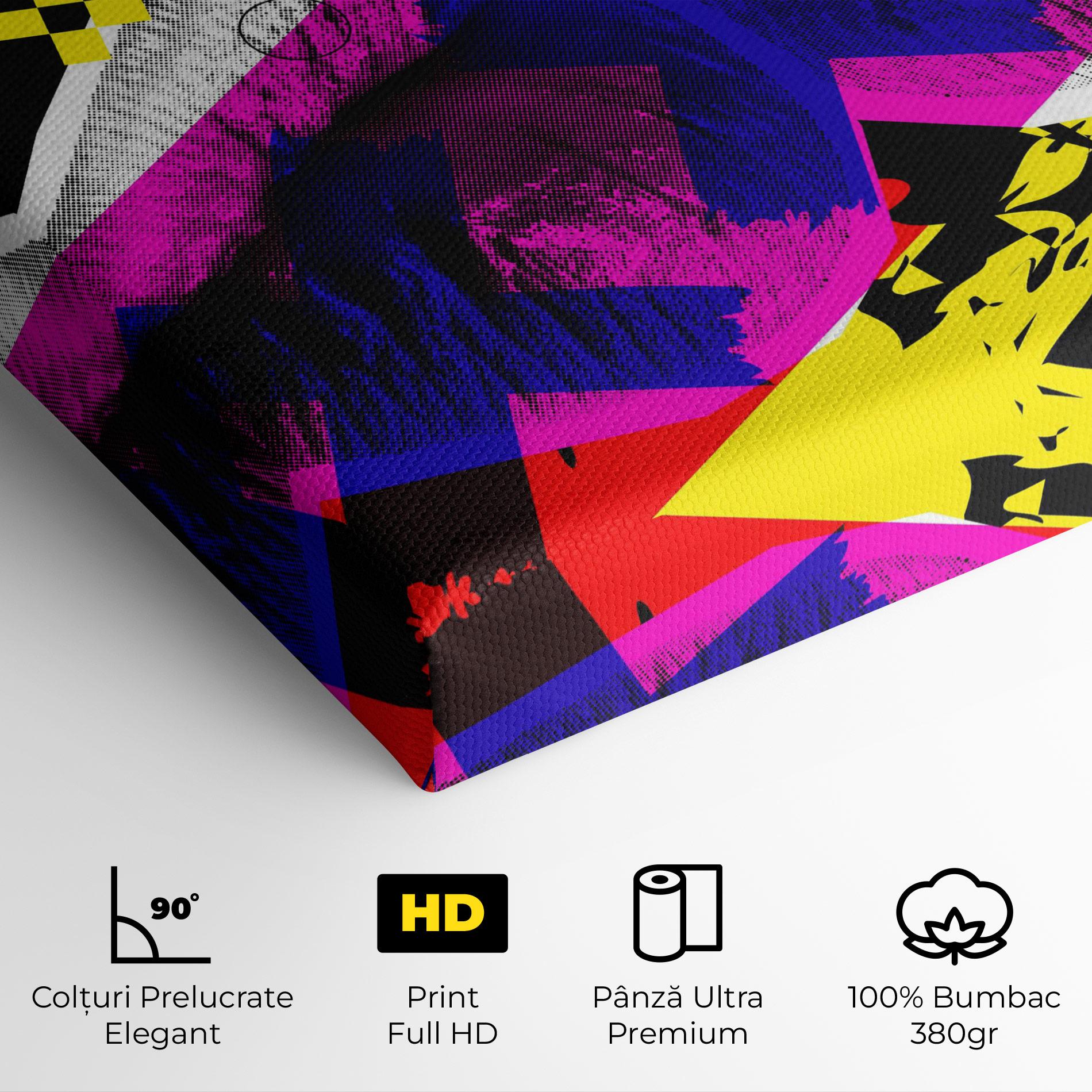 Tablou Canvas Lips Purple Light mockup 4