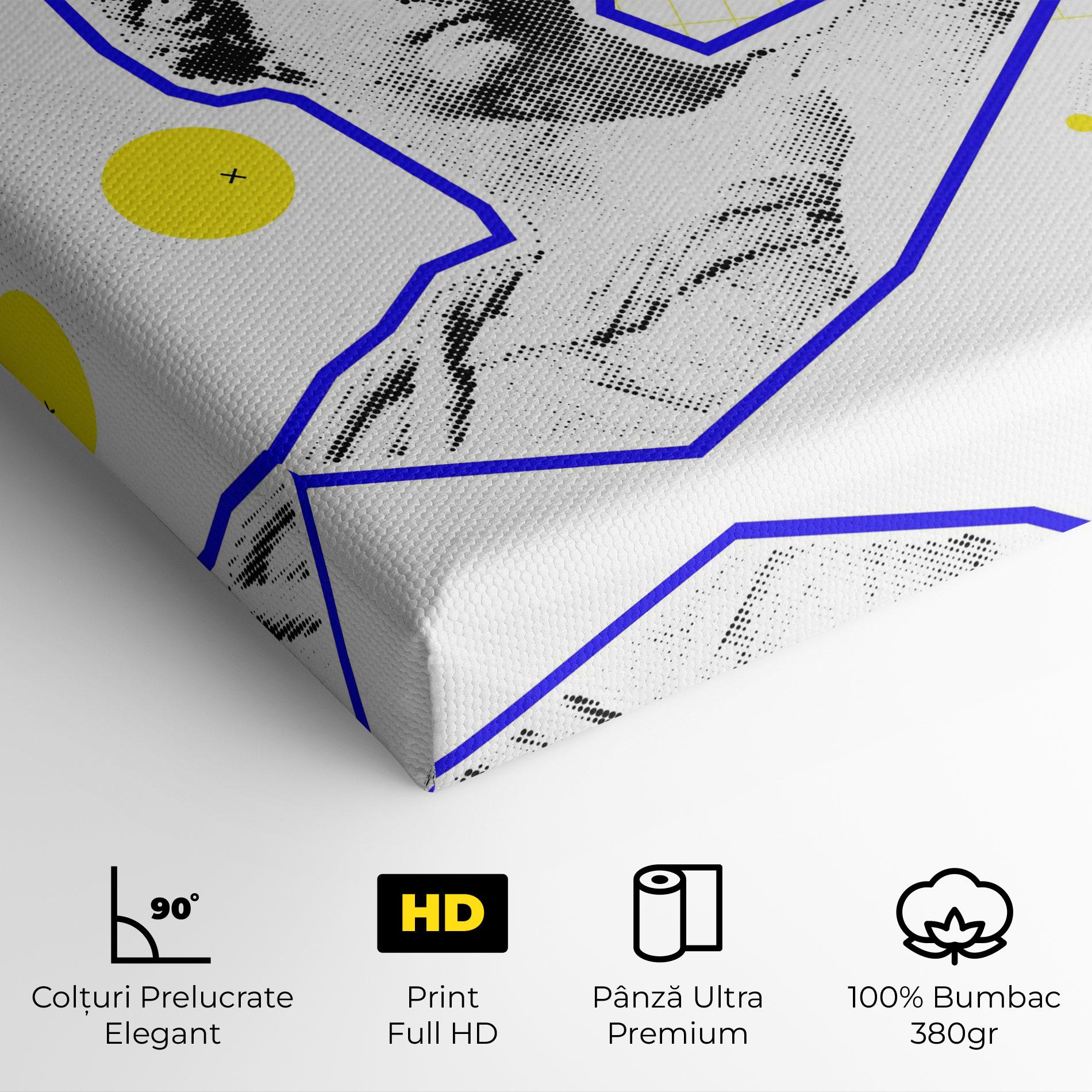 Tablou Canvas Rainbow Statue mockup 4