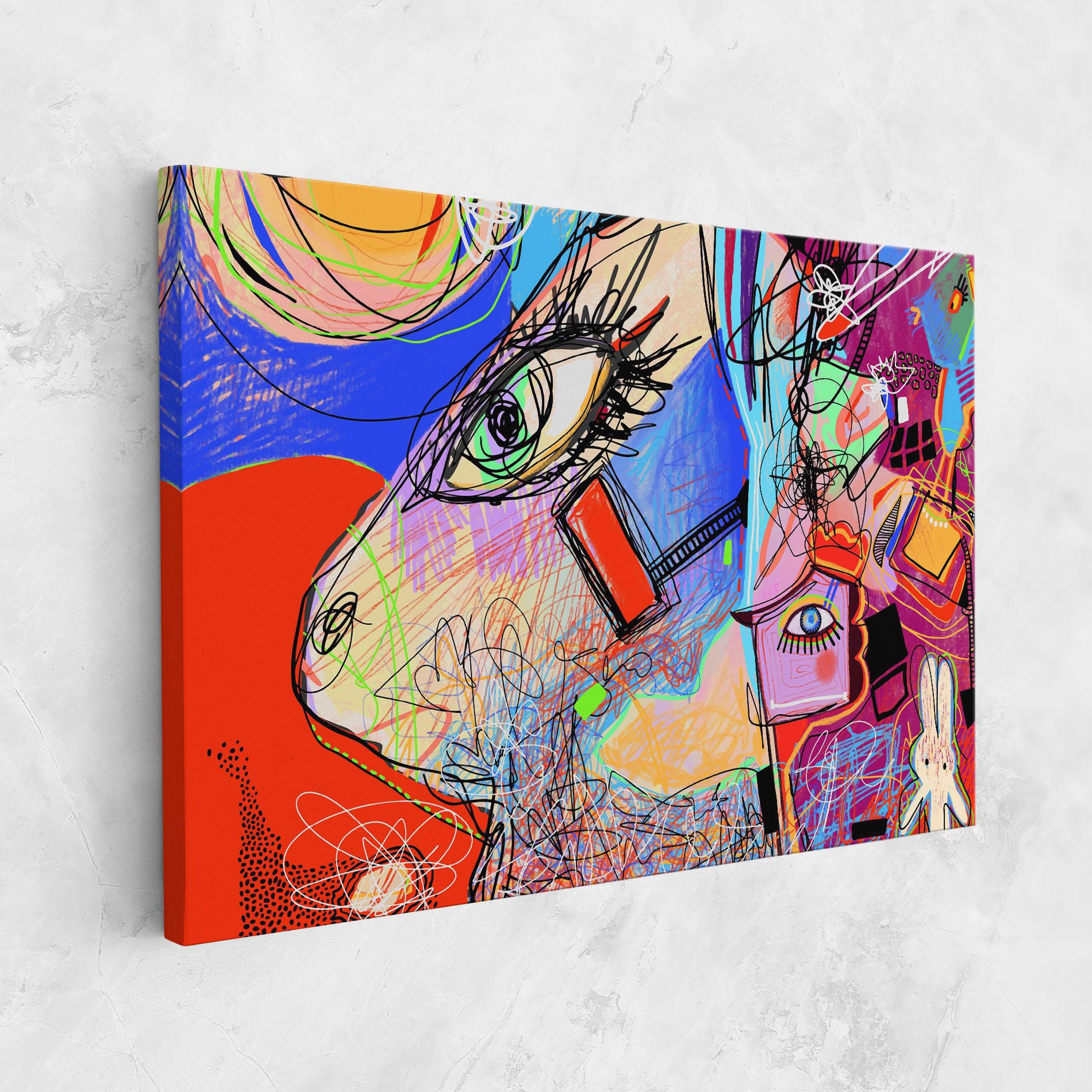 Tablou Canvas Animal Eye Art mockup 1