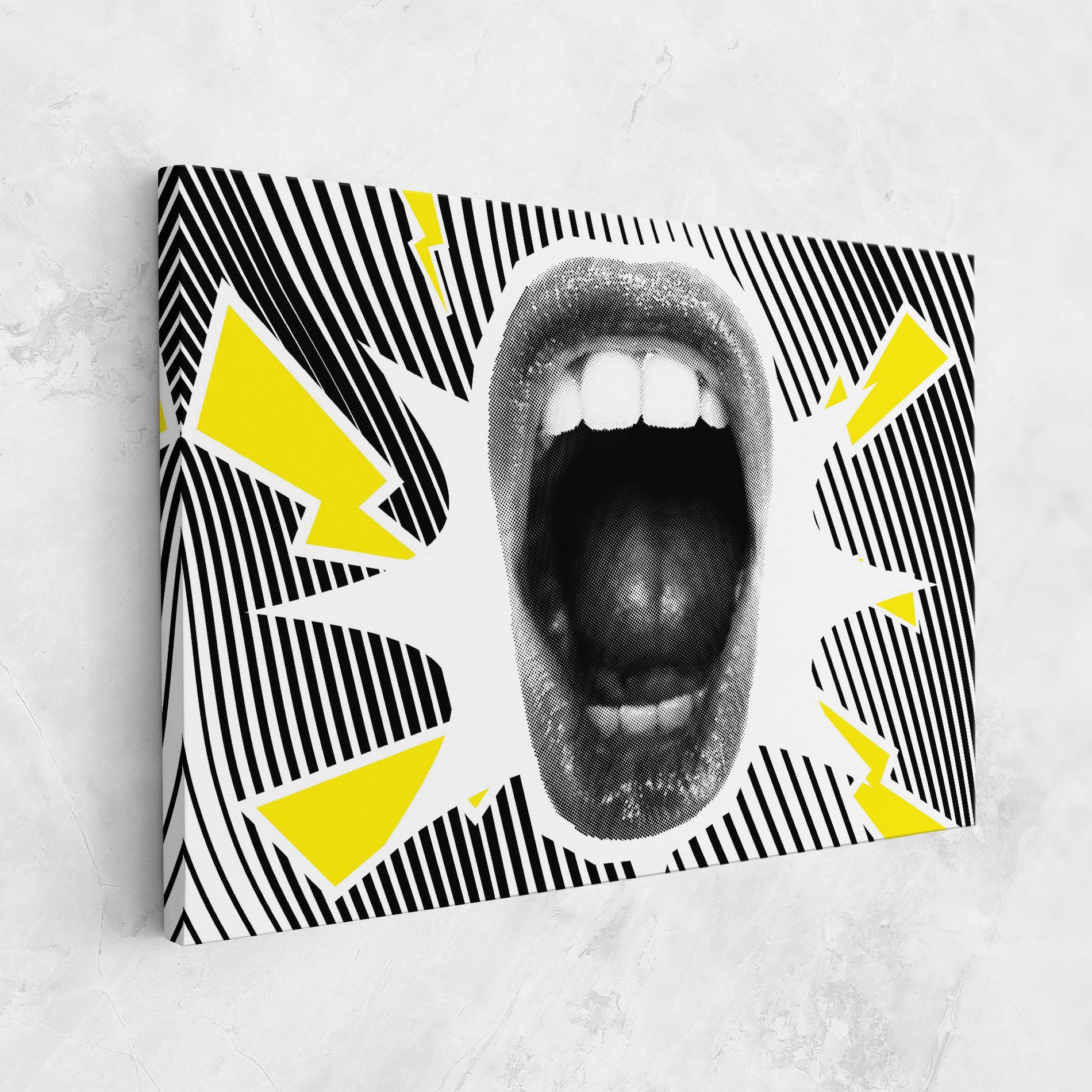 Tablou Canvas Lightning Mouth mockup 1