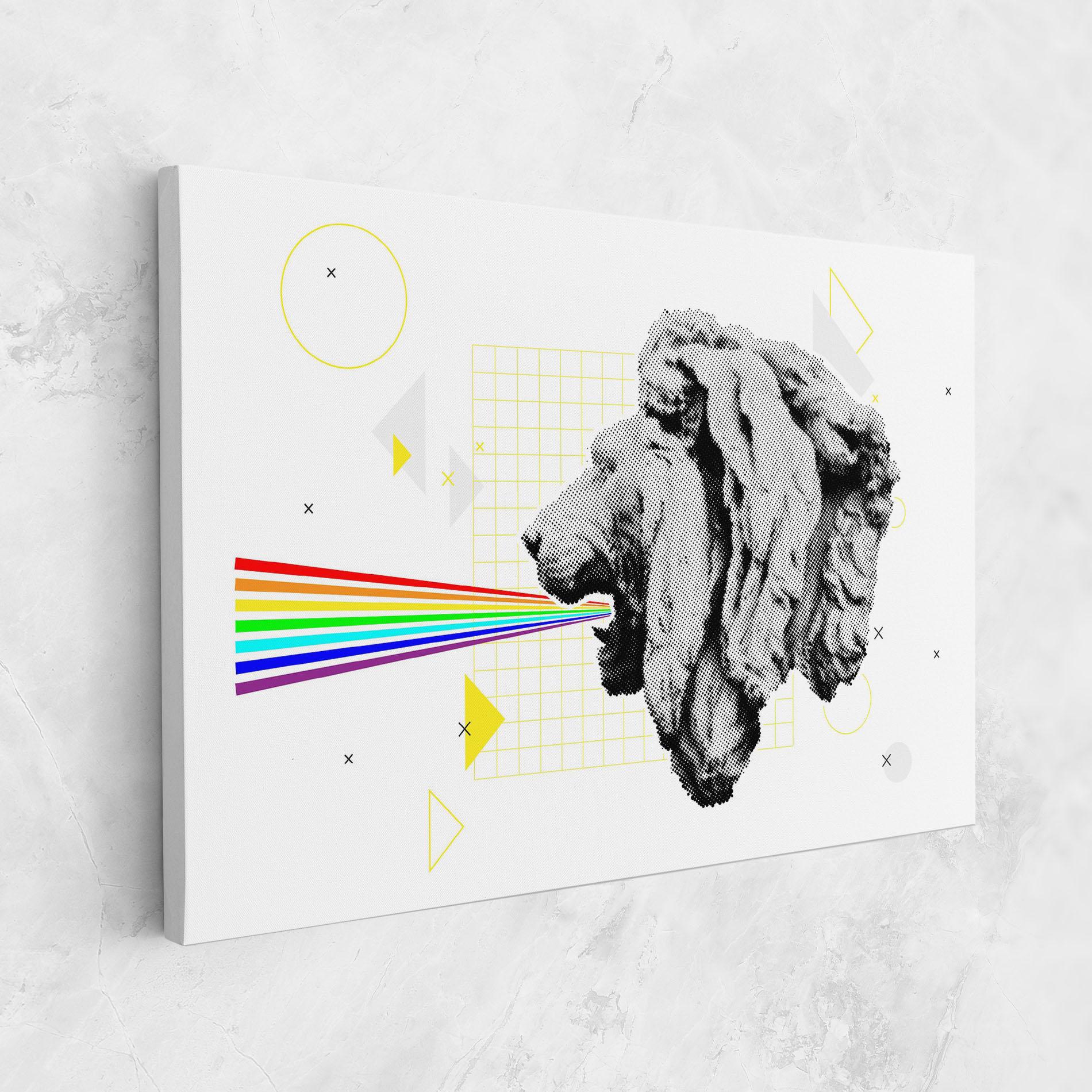 Tablou Canvas Lion Collage mockup 1