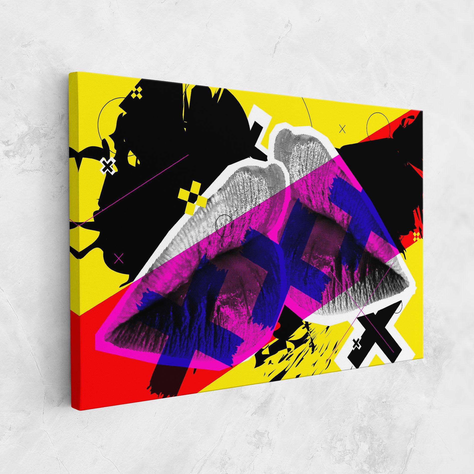 Tablou Canvas Lips Purple Light mockup 1