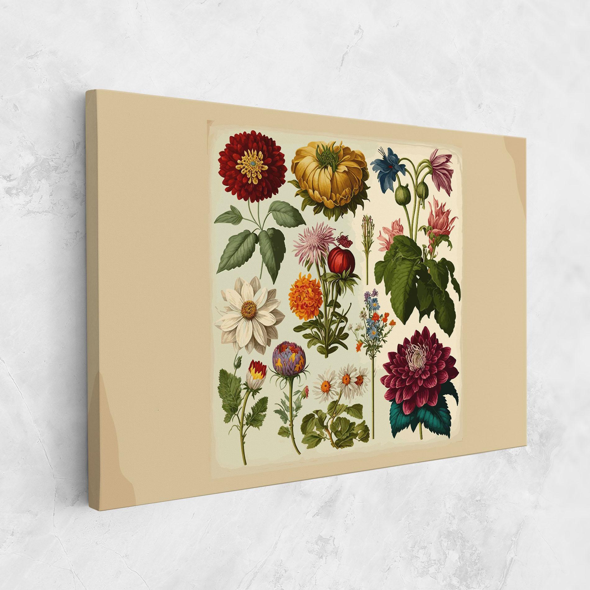 Tablou Canvas Vintage Botanical mockup 1