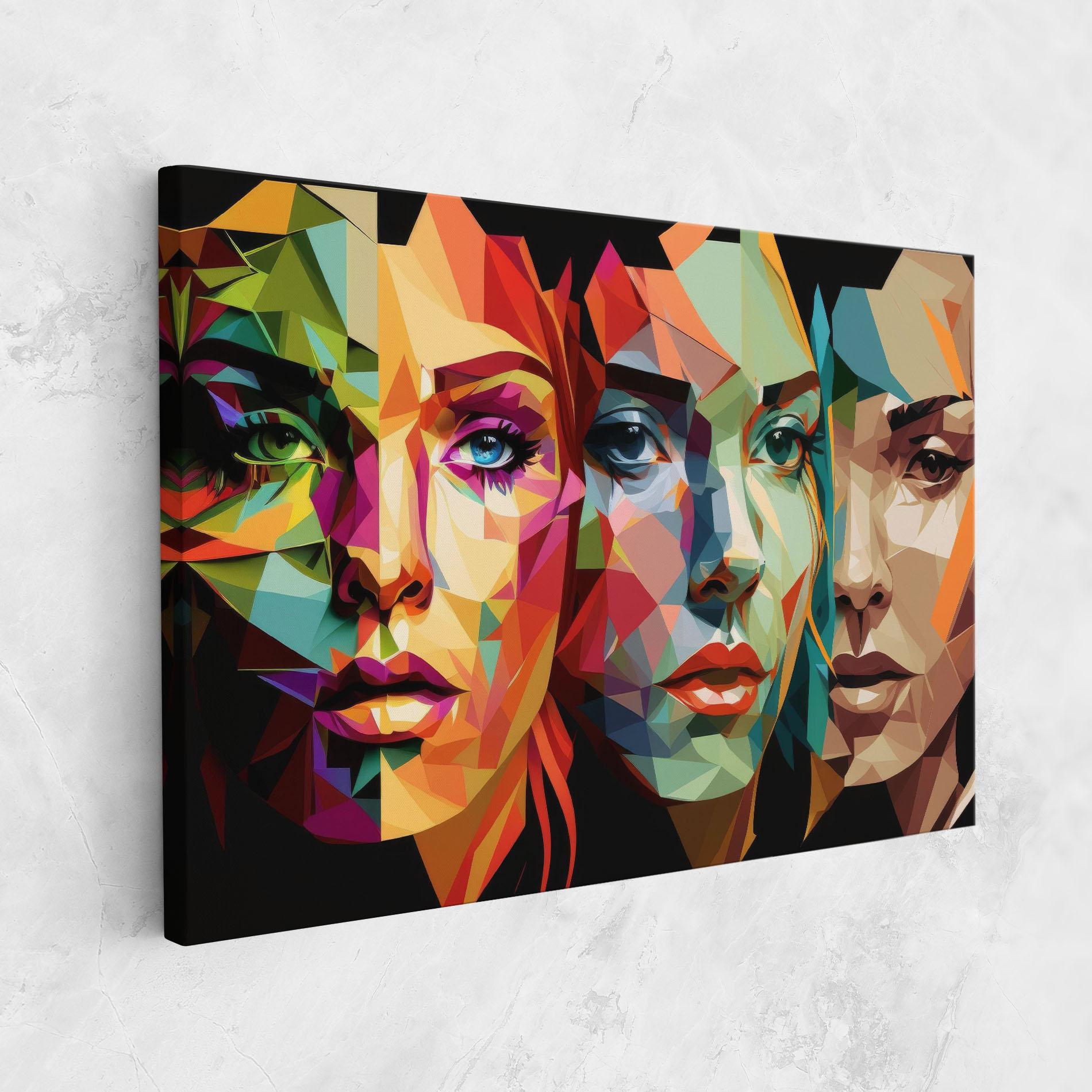 Tablou Canvas Women Face Collage mockup 1