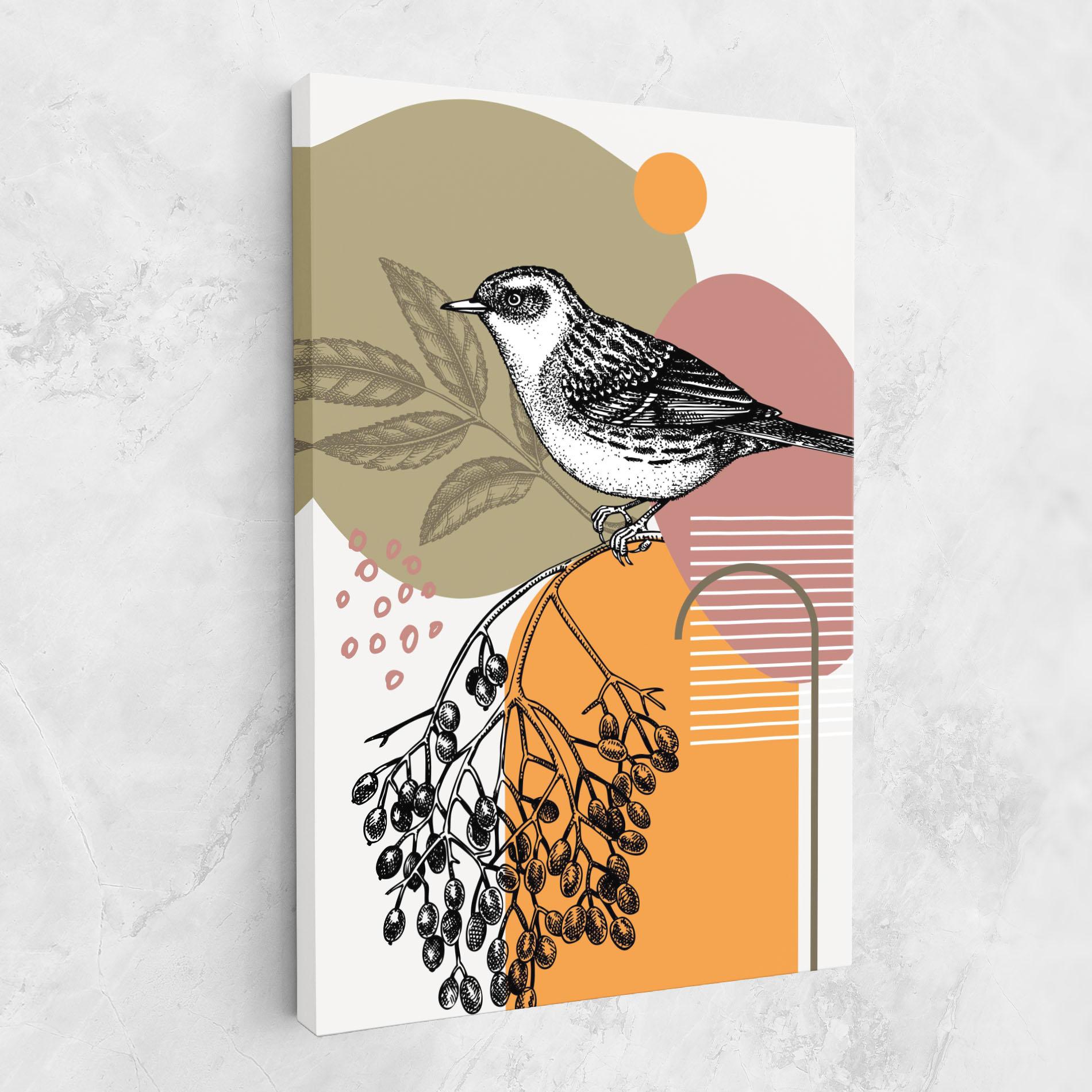 Tablou Canvas Bird Collage mockup 1