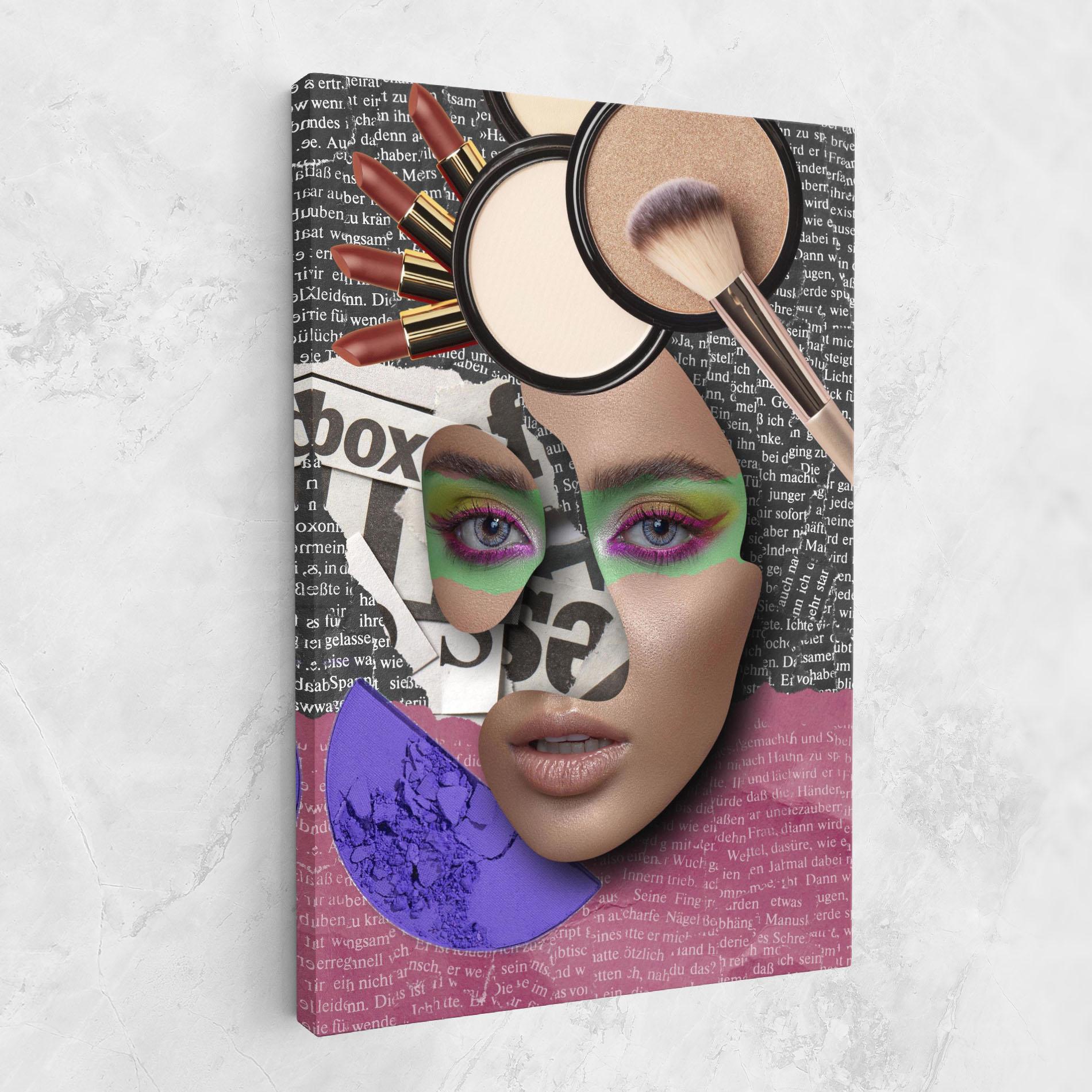 Tablou Canvas Makeup Collage mockup 1