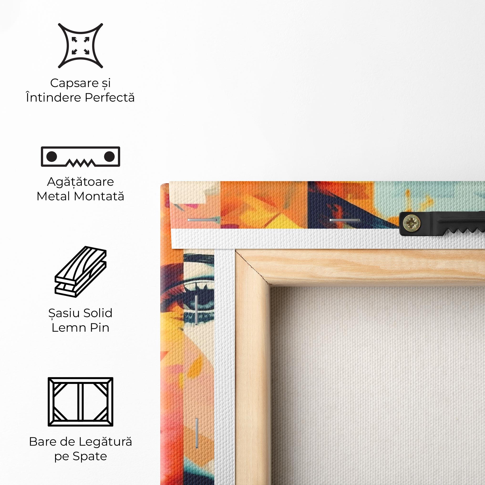 Tablou Canvas Abstract Face Collage mockup 5