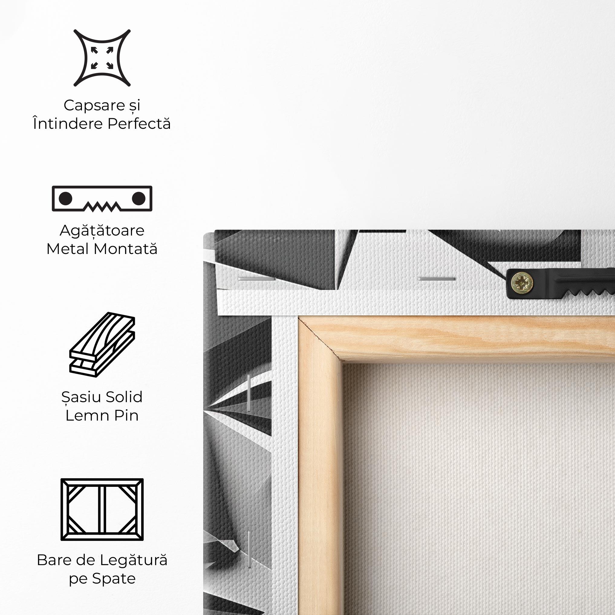 Tablou Canvas Grey Faces Collage mockup 5