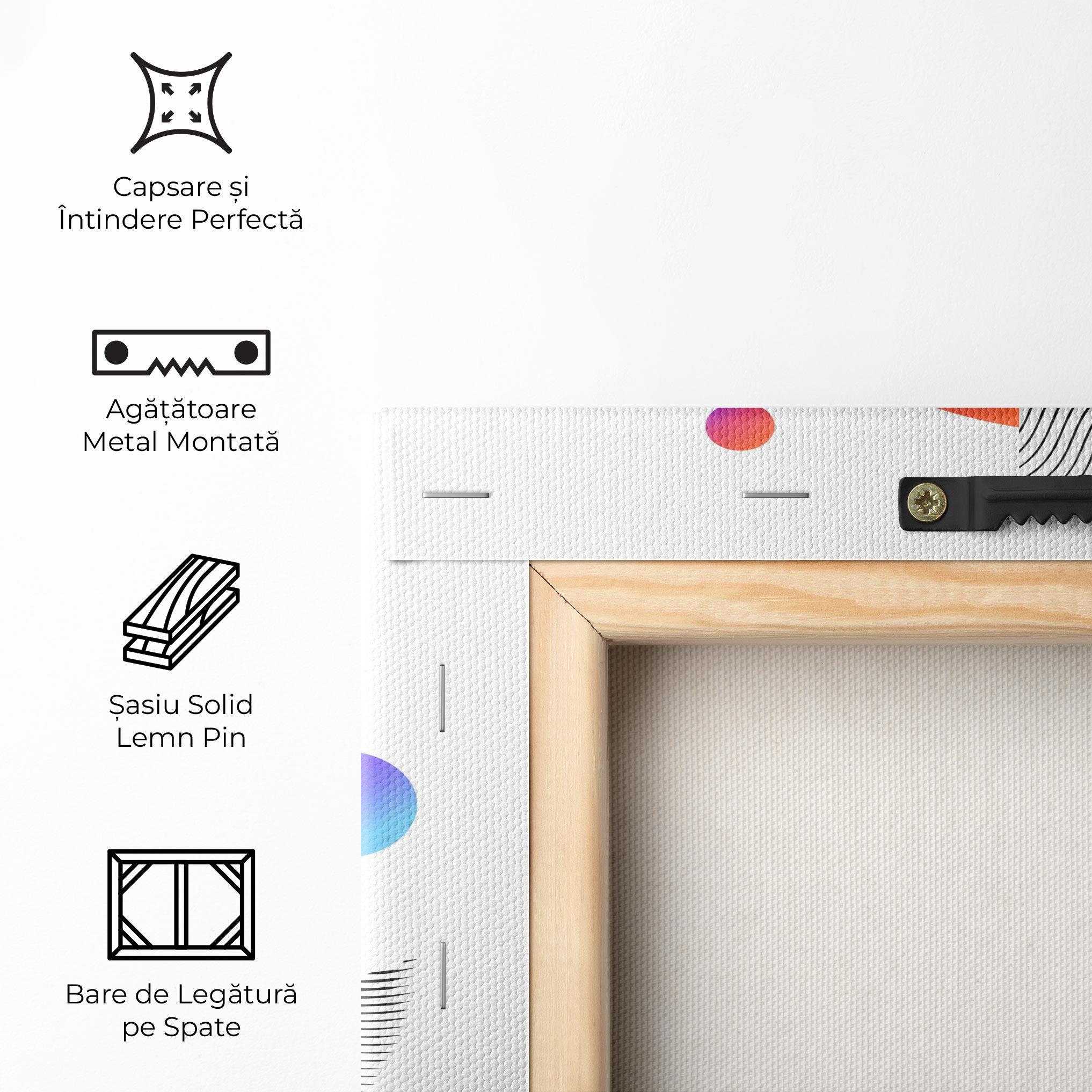 Tablou Canvas Orange Light Statue mockup 5