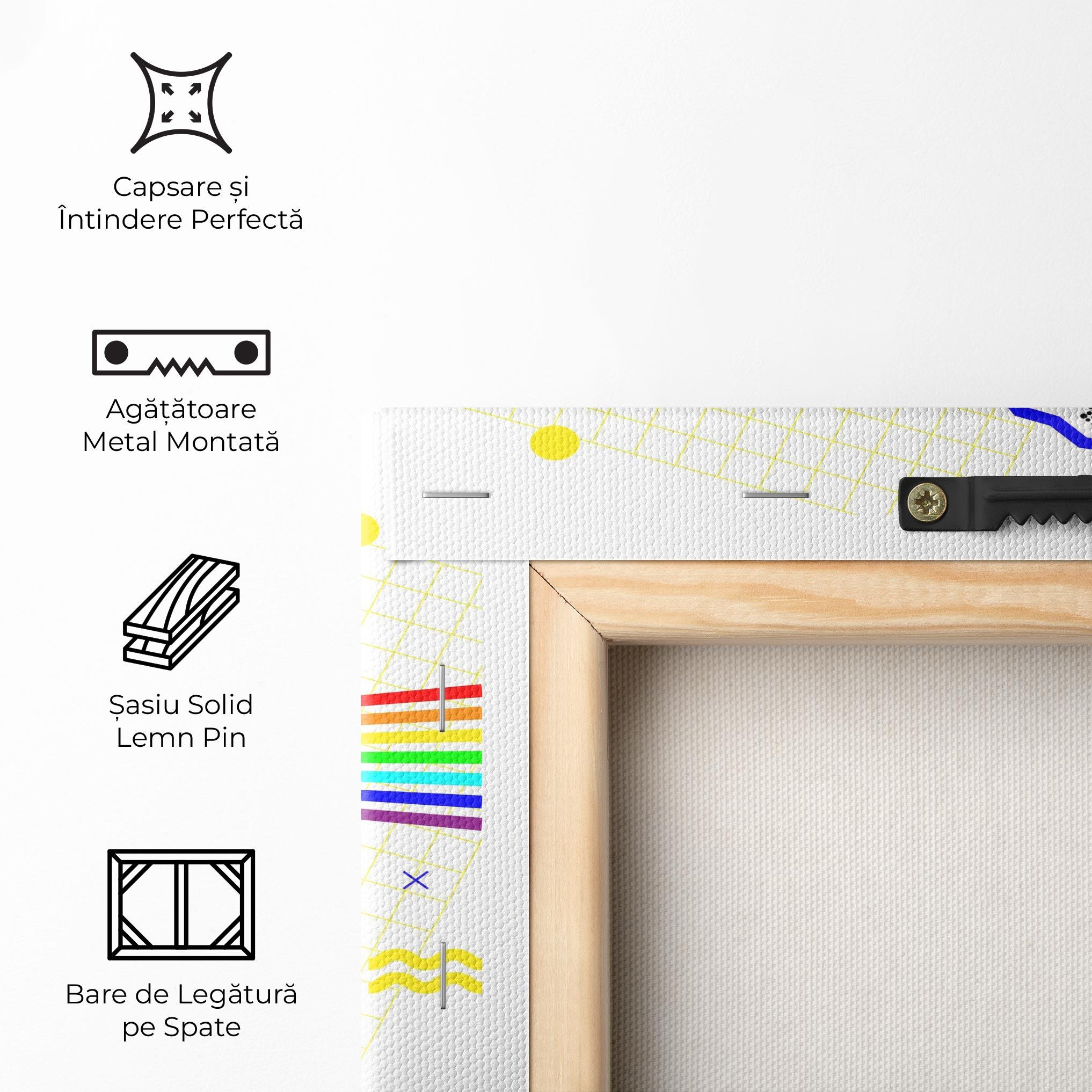 Tablou Canvas Rainbow Statue mockup 5