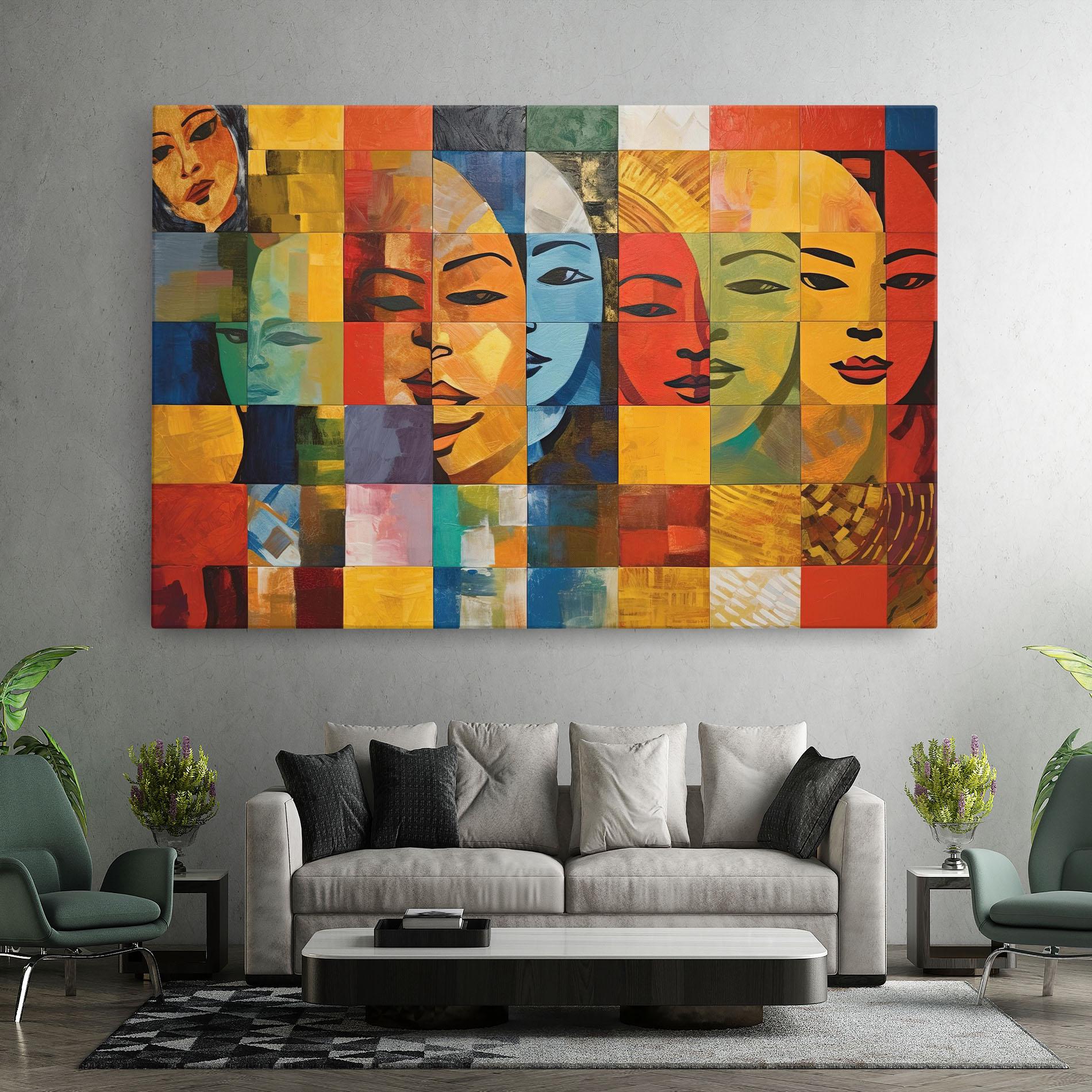 Tablou Canvas Abstract Concept Collage mockup 7