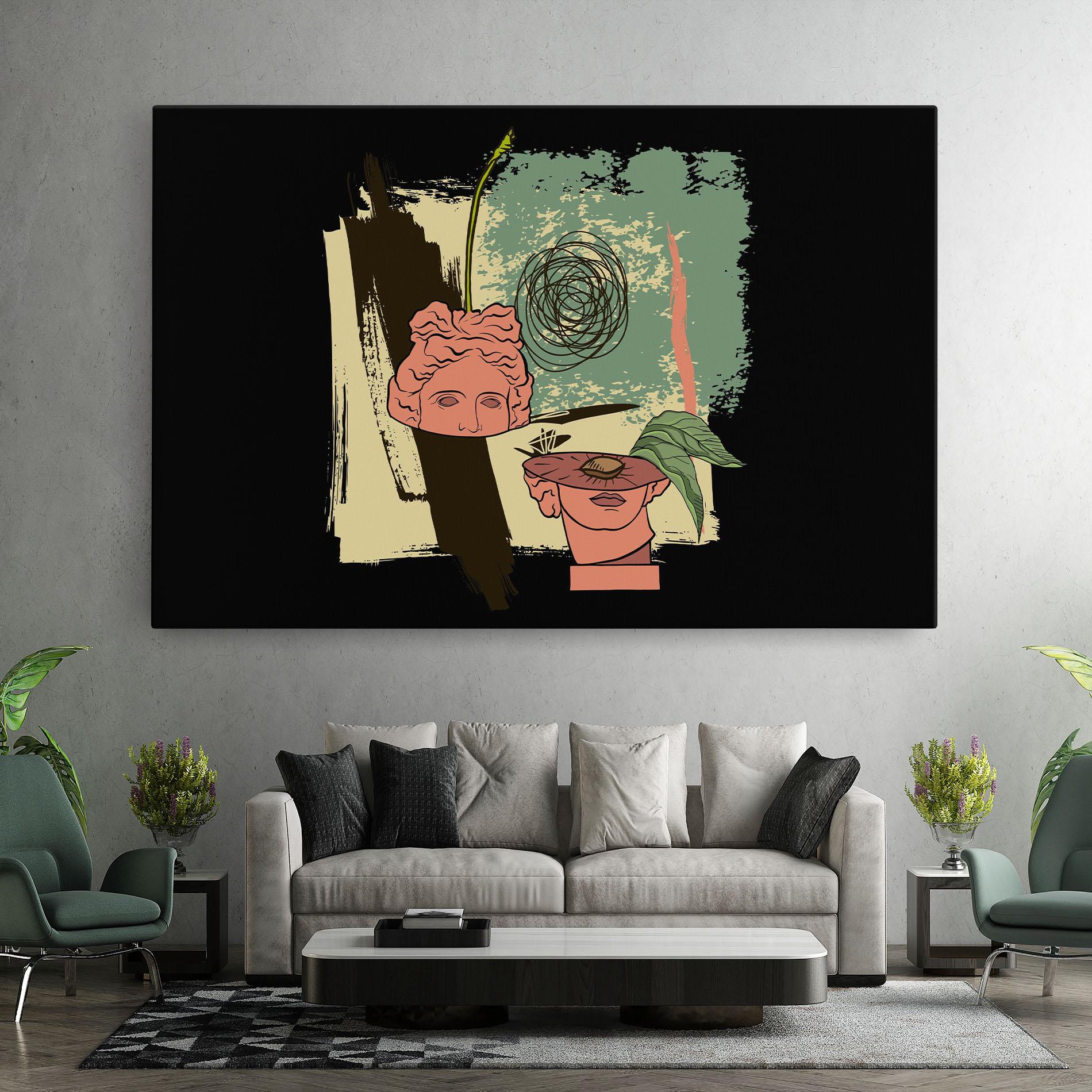 Tablou Canvas Statue Fruit mockup 7