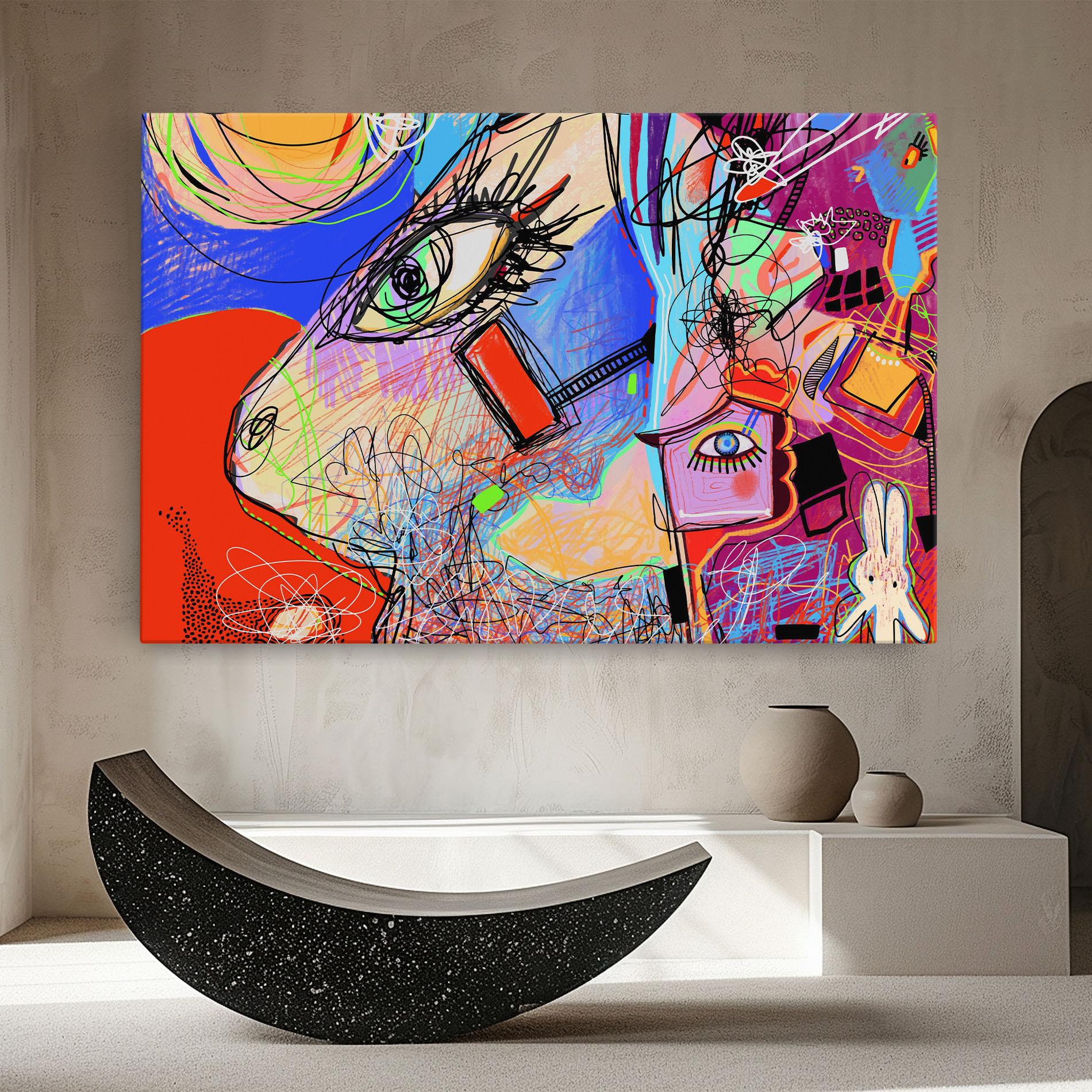 Tablou Canvas Animal Eye Art mockup 8