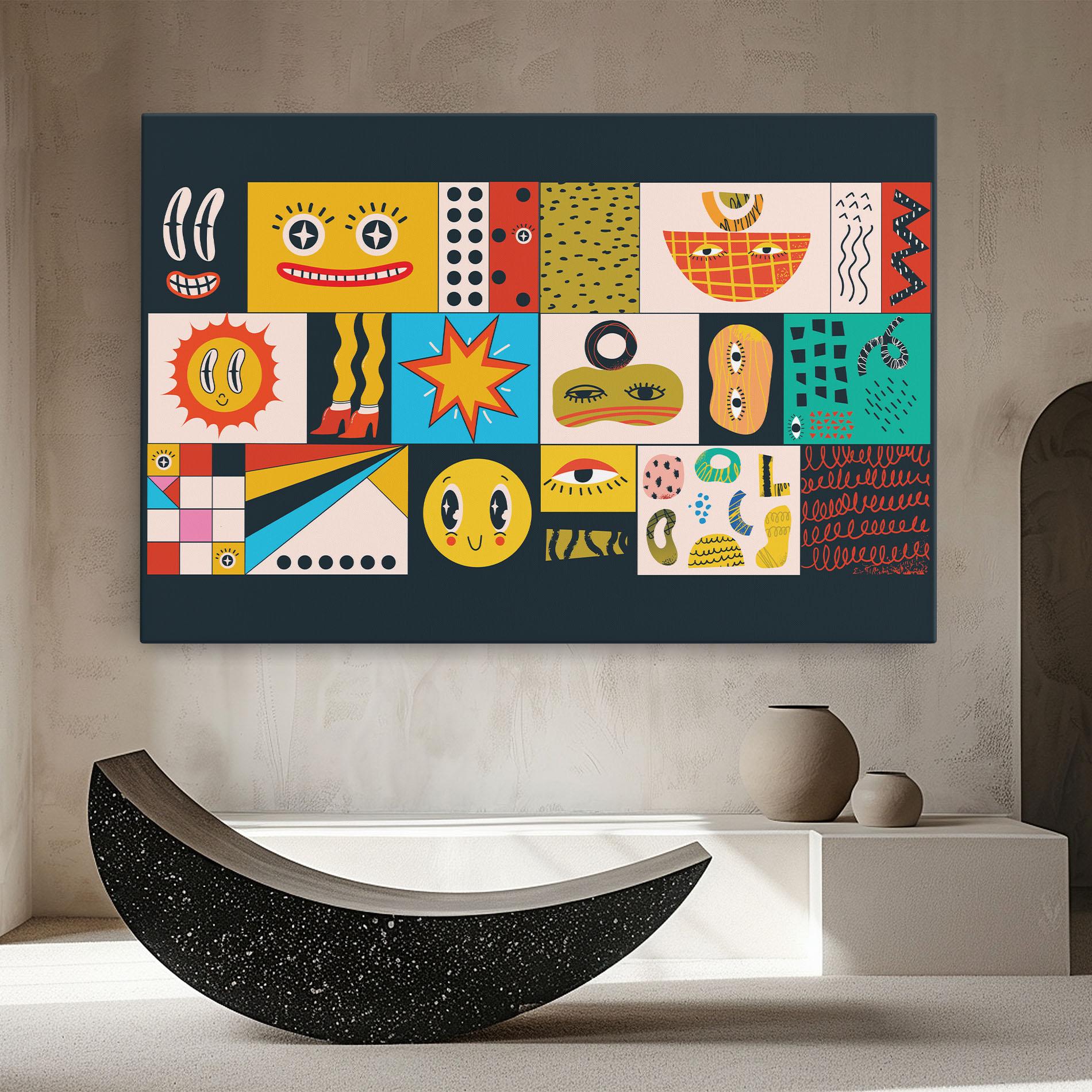 Tablou Canvas Cool Eye Shape mockup 8