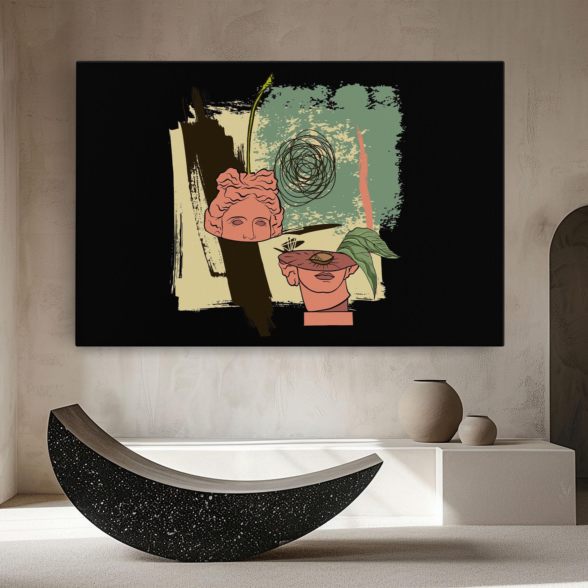 Tablou Canvas Statue Fruit mockup 8