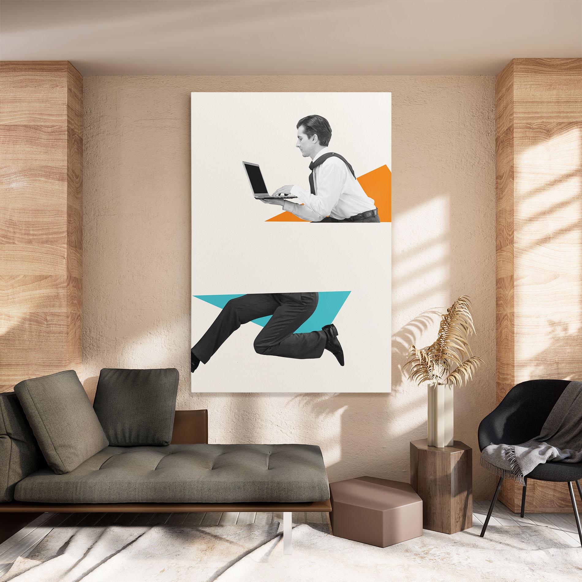 Tablou Canvas Businessman Collage mockup 8