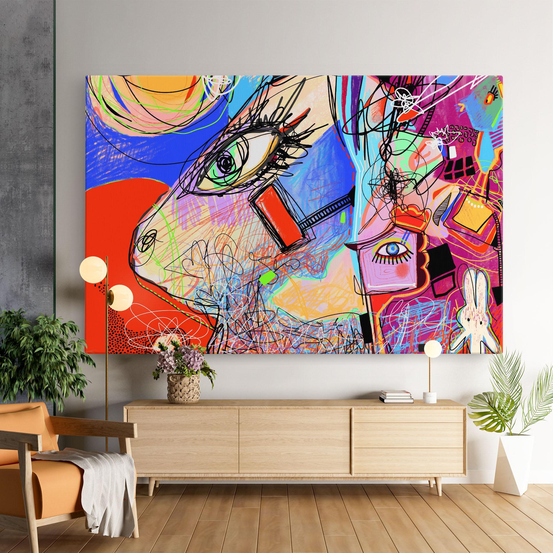 Tablou Canvas Animal Eye Art mockup 9